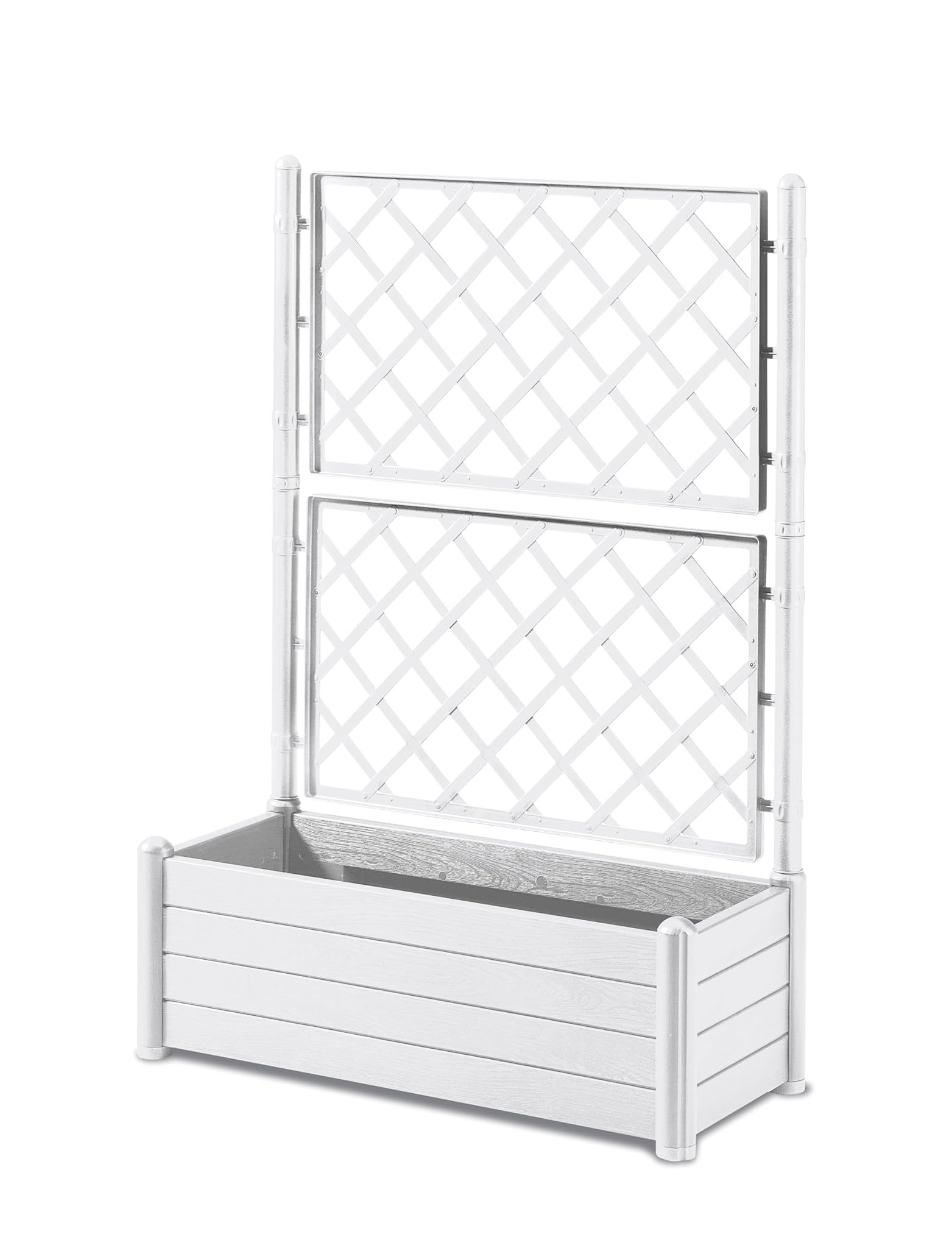 FIORIERA RETTANG ITALIA SPALLIERA BIANCA