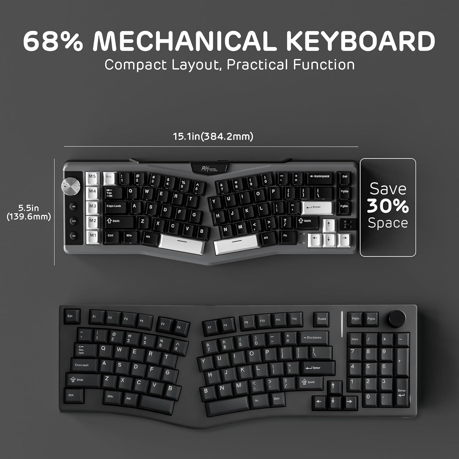 Rk Royal Kludge Tastiera Meccanica A72 RGB - immagine 5