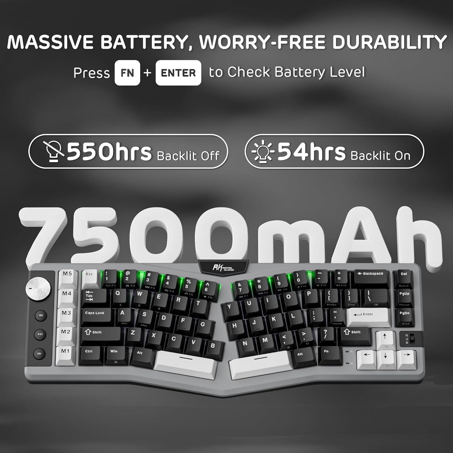 Rk Royal Kludge Tastiera Meccanica A72 RGB - immagine 8