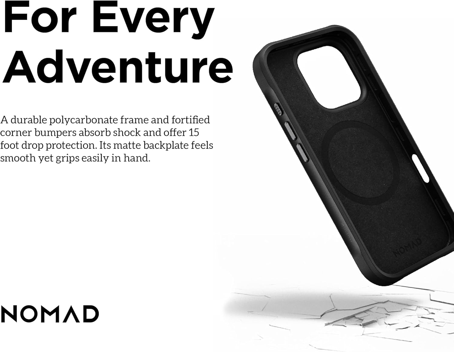 NOMAD - Custodia robusta - iPhone 16 Pro Max | Nero - immagine 7