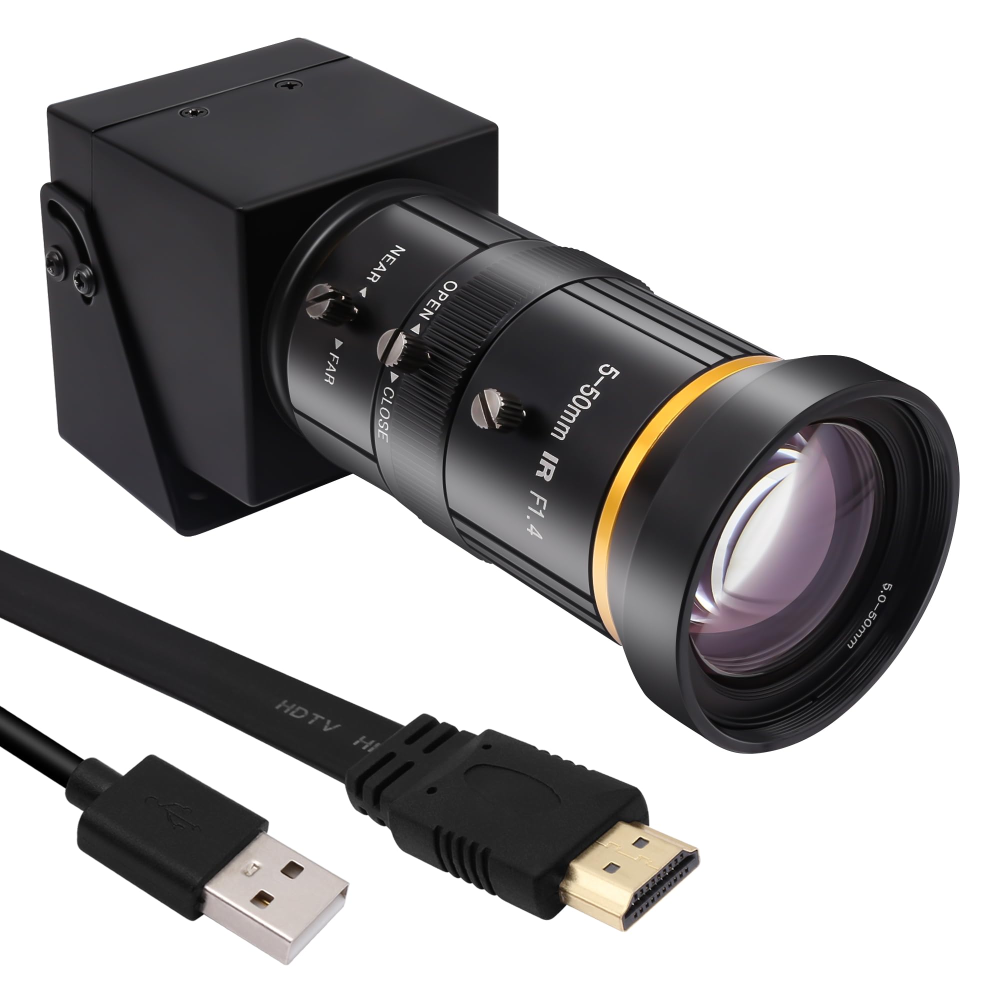 Svpro Webcam HDMI 4K USB HD con Teleobiettivo 5-50mm
