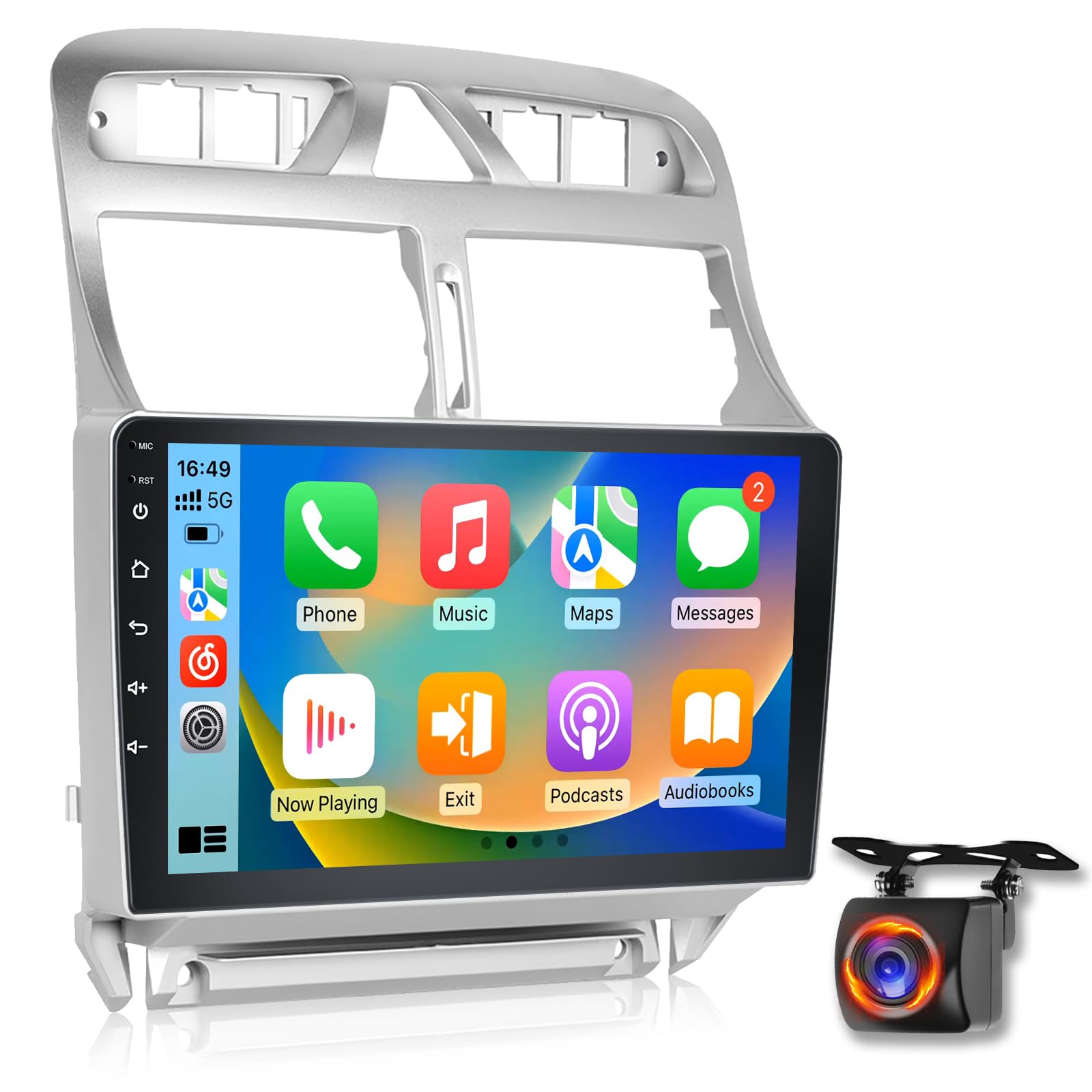 Autoradio Android 9'' IPS per Peugeot 307 2002-2013