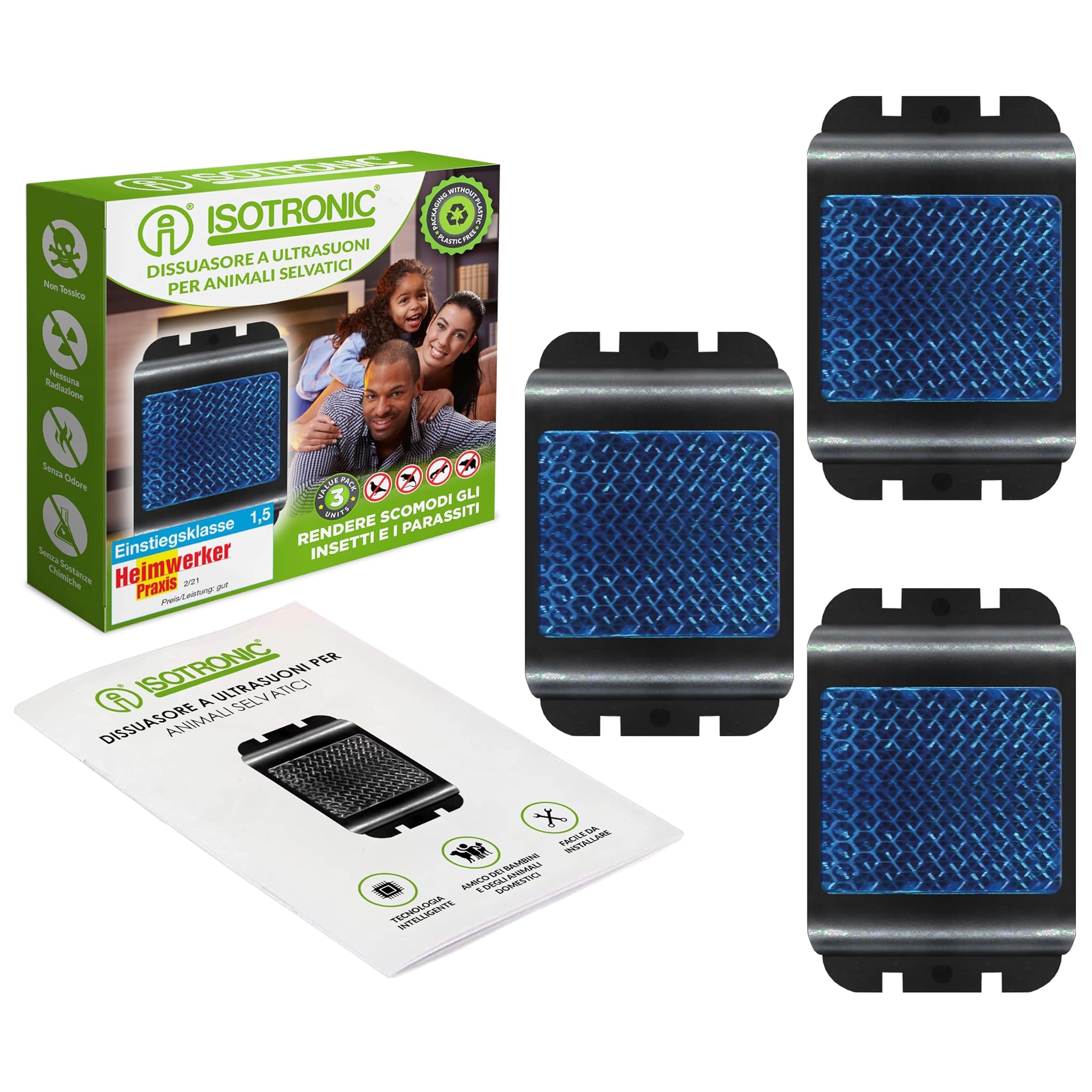 Isotronic Deterrente per Cinghiale con LED Blu (Set 3)