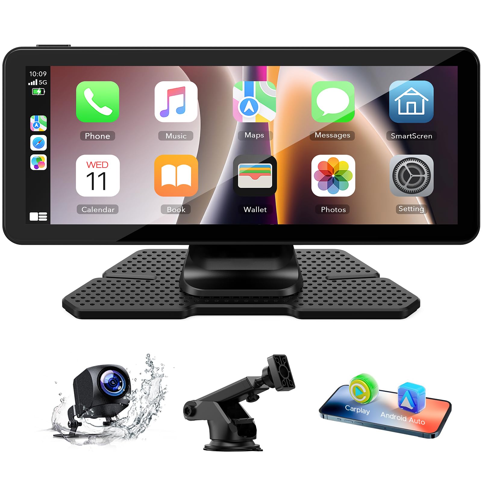 Lamtto Autoradio Wireless CarPlay & Android Auto 6,86''