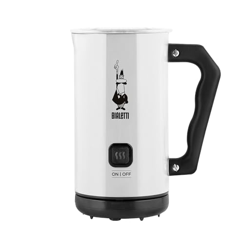 Bialetti Milk Frother Elettrico Montalatte, Bianco