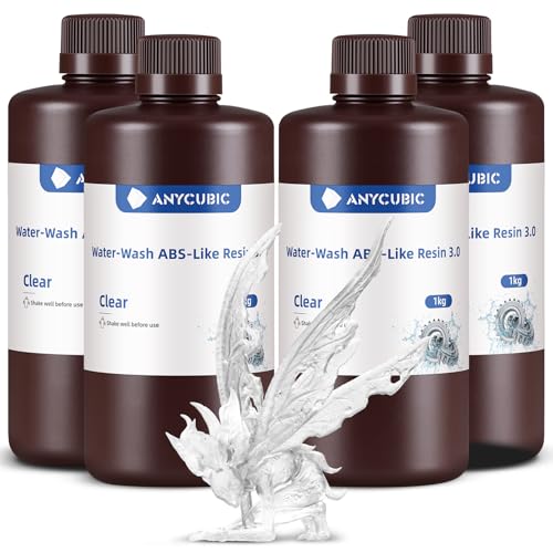 ANYCUBIC Resina ABS Lavabile 3.0 per Stampanti 3D, Traslucido