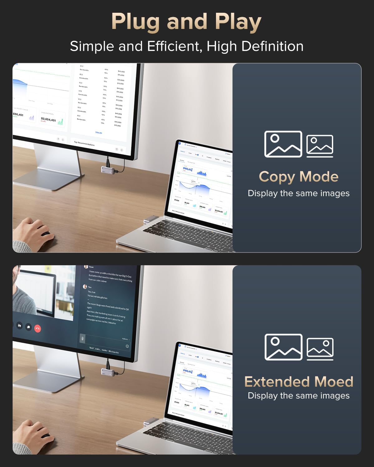 Llano S850 Trasmettitore e Ricevitore HDMI Wireless 50M - immagine 4