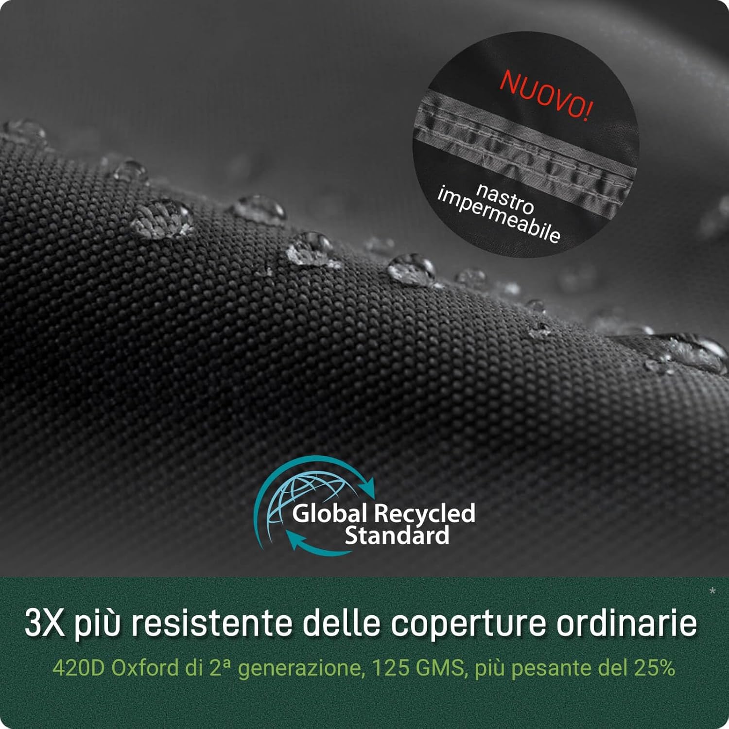 AWNIC Copertura Sedie Esterno Impermeabile 420D (2 Pezzi) - immagine 3