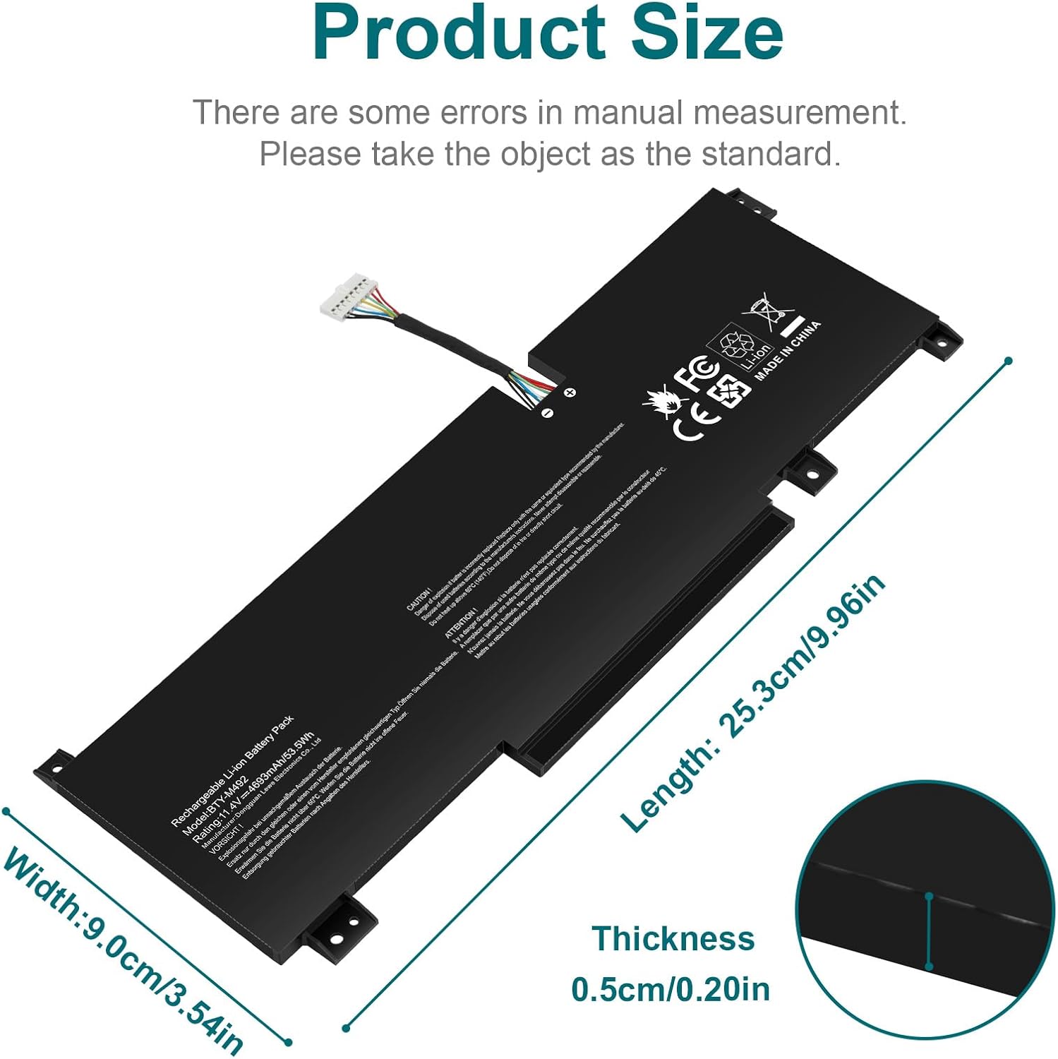 Asuncell Batteria per MSI Katana GF66/GF76, Pulse GL76 - immagine 2