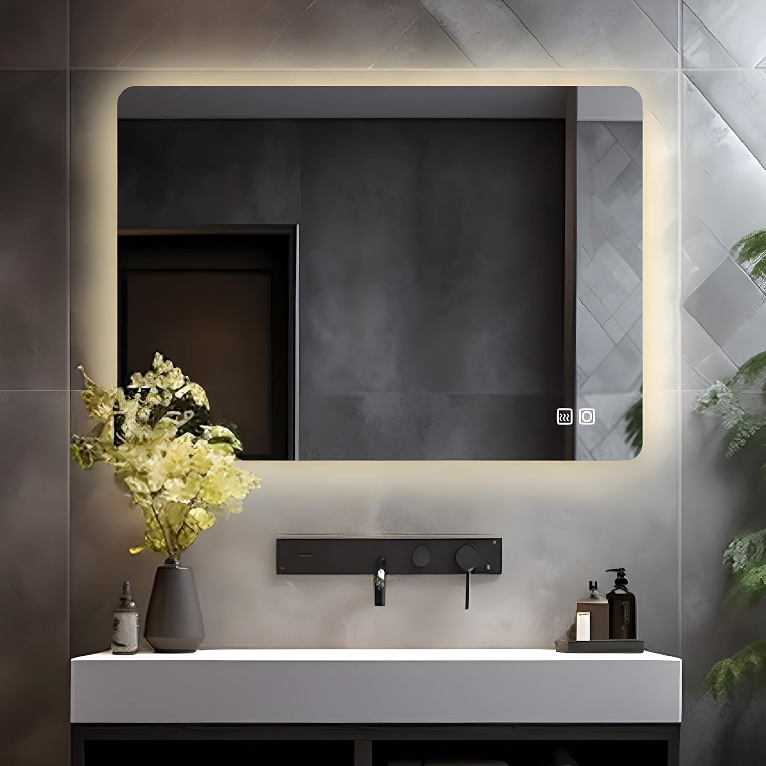 Lisa Specchio da Bagno LED 60x50 cm con Touch