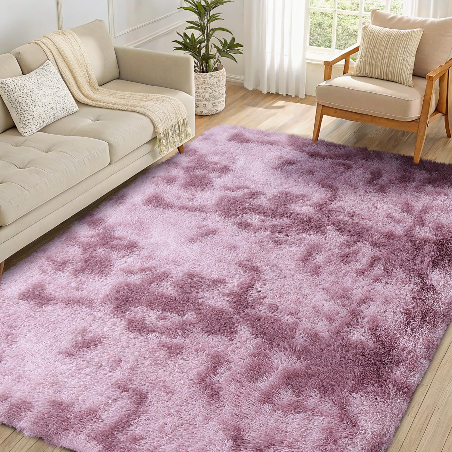 smiry Tappeti per soggiorno, 240 x 340 cm, rosa scuro