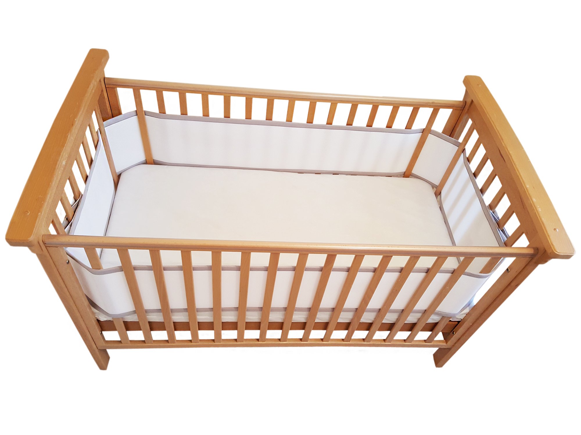 Airoya® Paraurti per Culla Traspirante 4 Lati