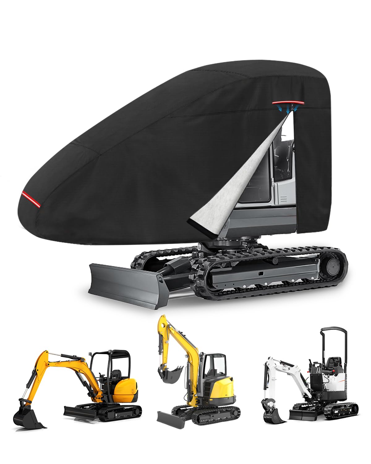 Cemofe Copertura per Mini Escavatore 300x160x74cm