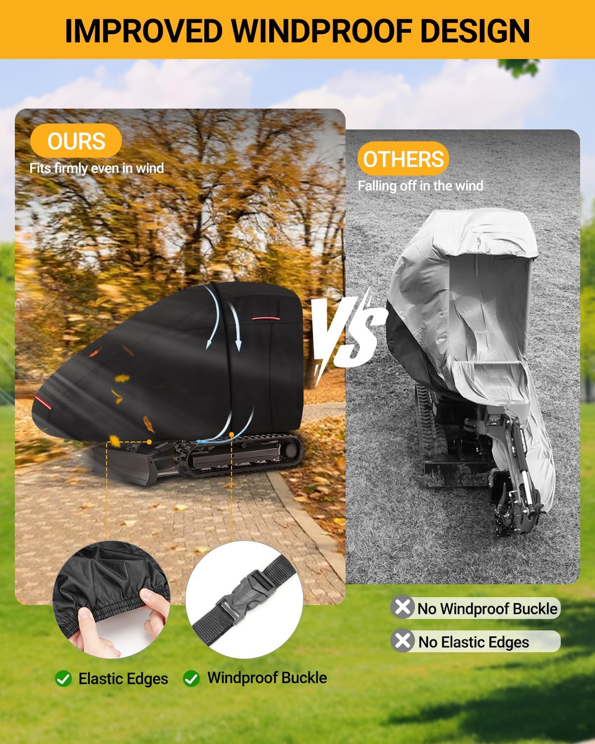 Cemofe Copertura per Mini Escavatore 300x160x74cm - immagine 4