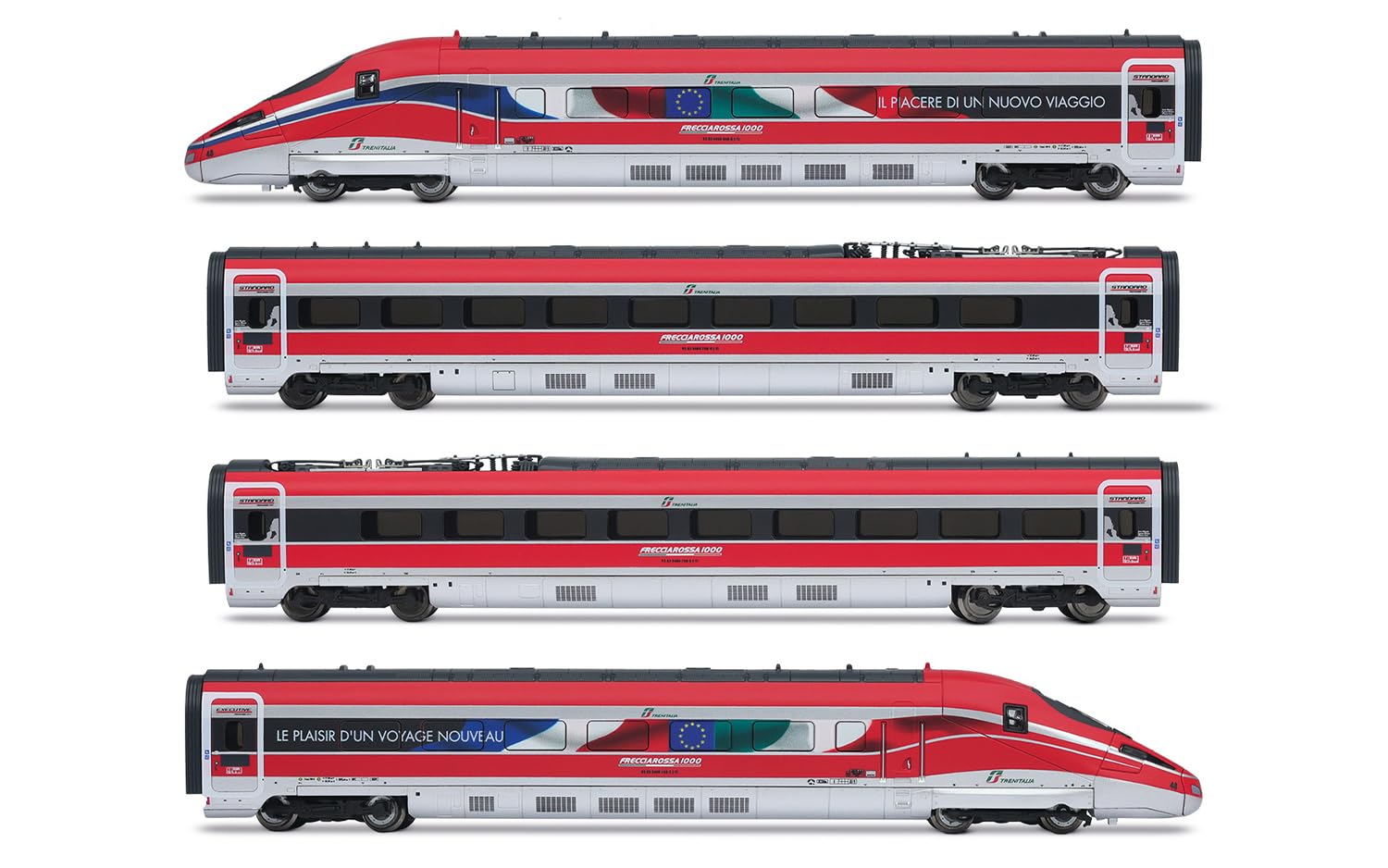 Arnold HN2621 Set base Frecciarossa 1000, 4 elementi, servizio in Francia, ep. VI per adulti e collezionisti