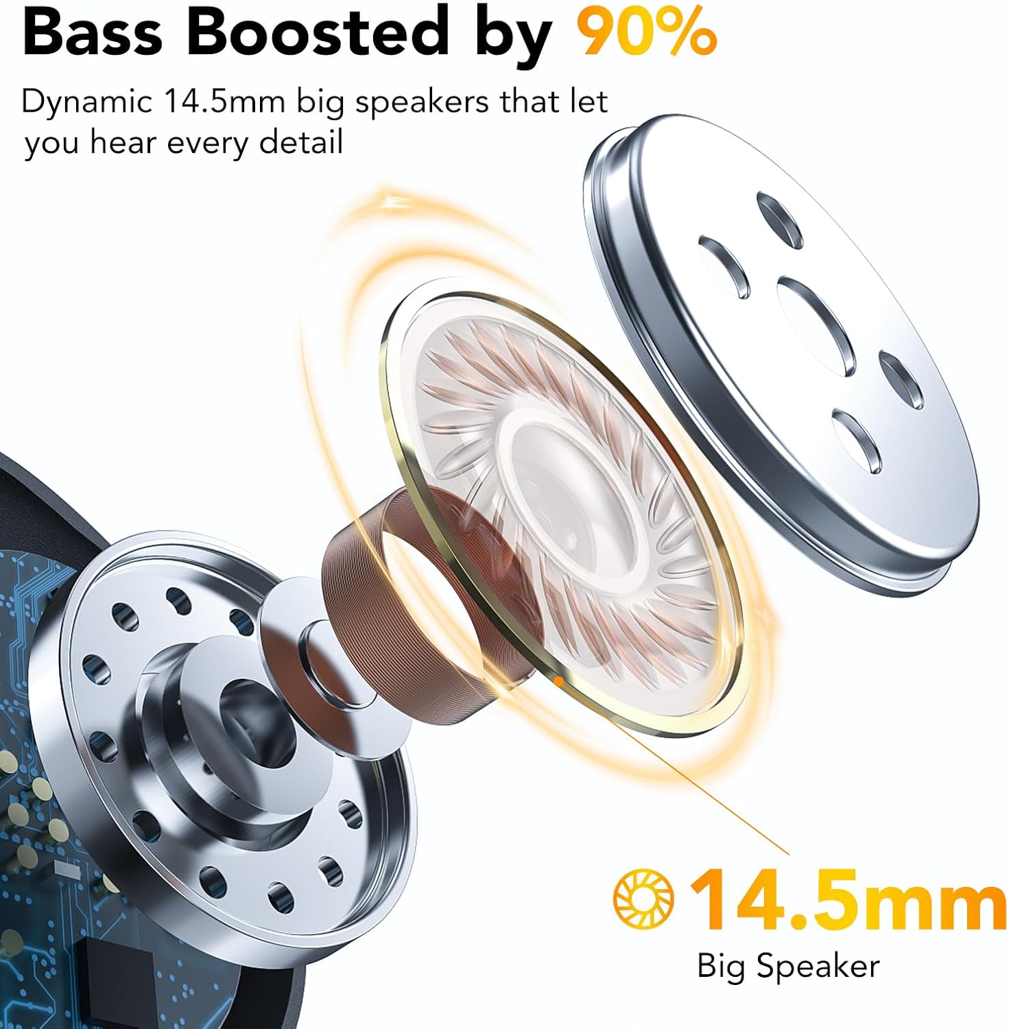 Cascho Auricolare Bluetooth Singolo V5.4 - immagine 2