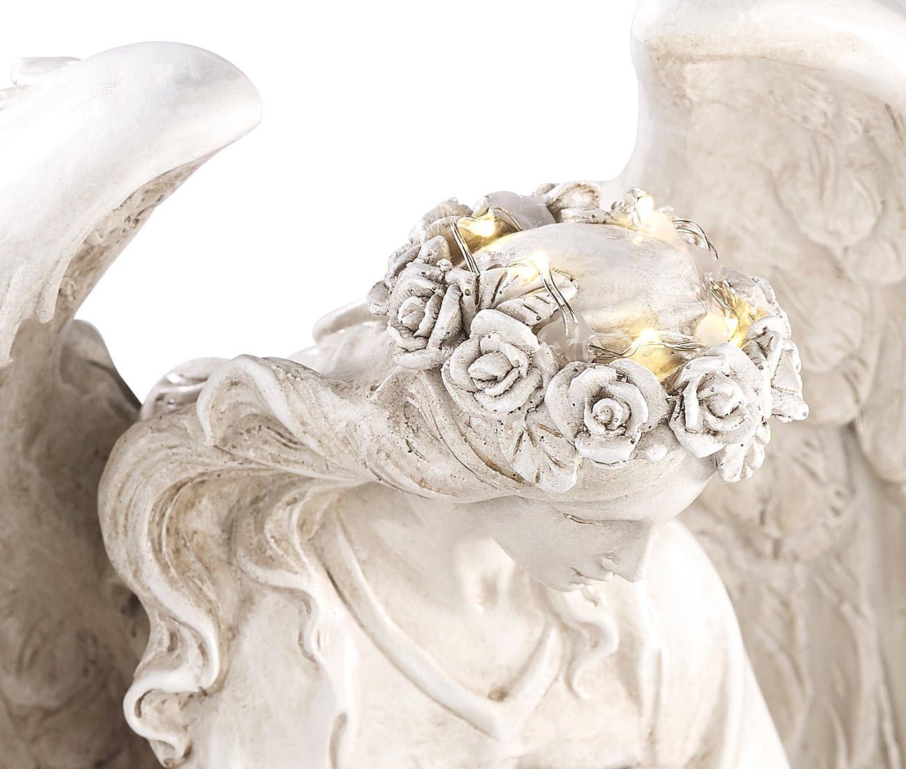 Lunartec Statua Angelo Custode LED Solare 24,5cm - immagine 5