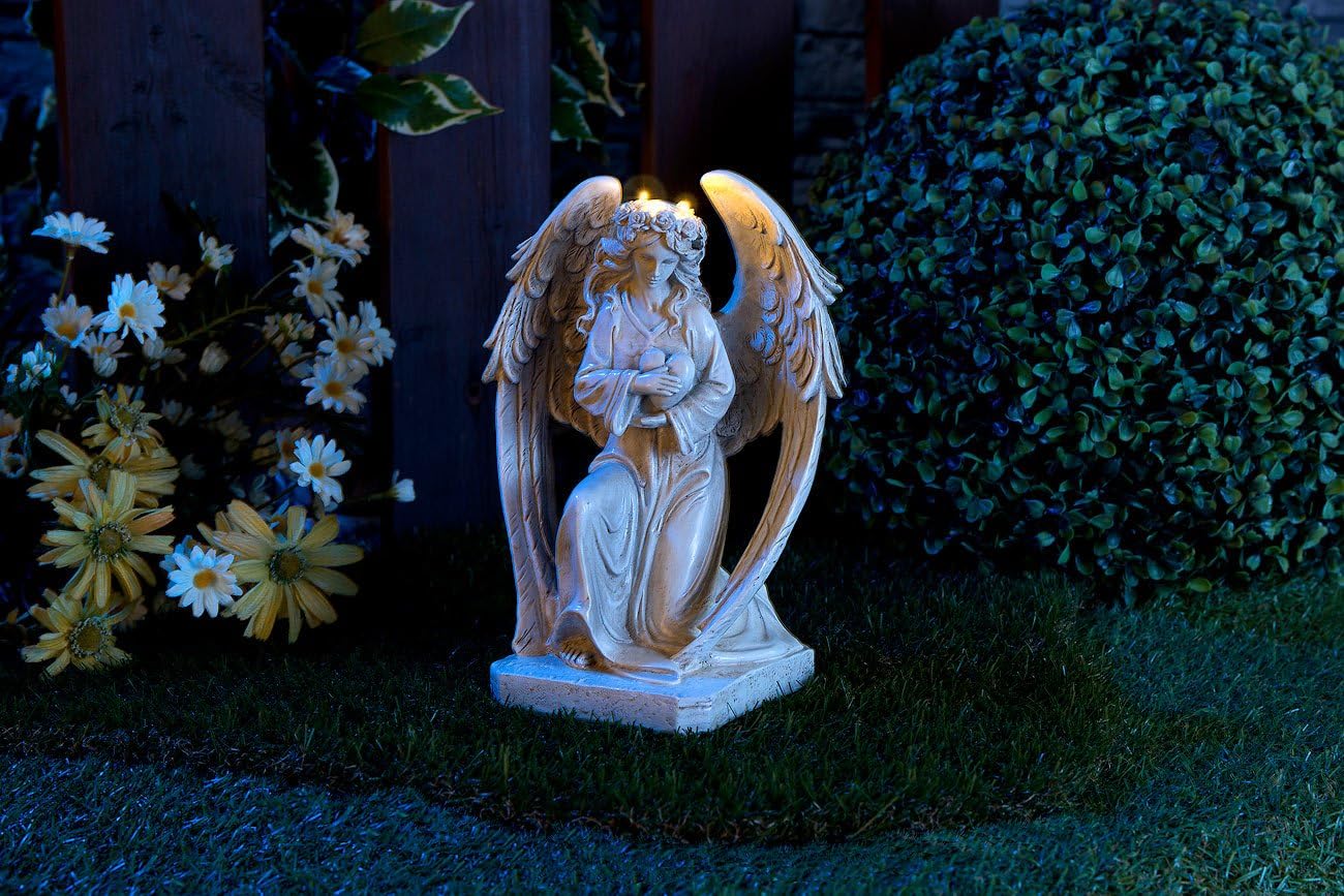 Lunartec Statua Angelo Custode LED Solare 24,5cm - immagine 6