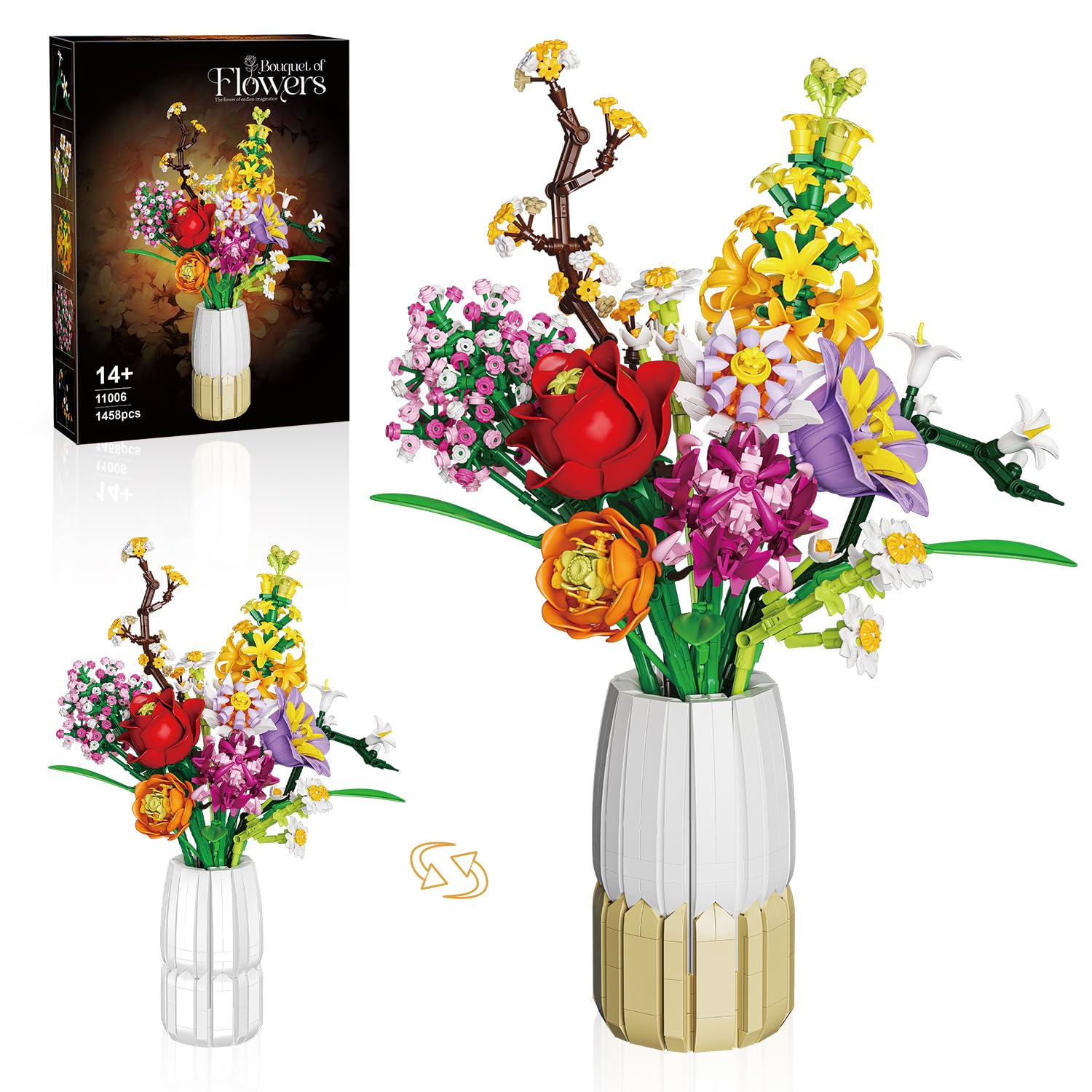 Bouquet con Vaso 2 in 1