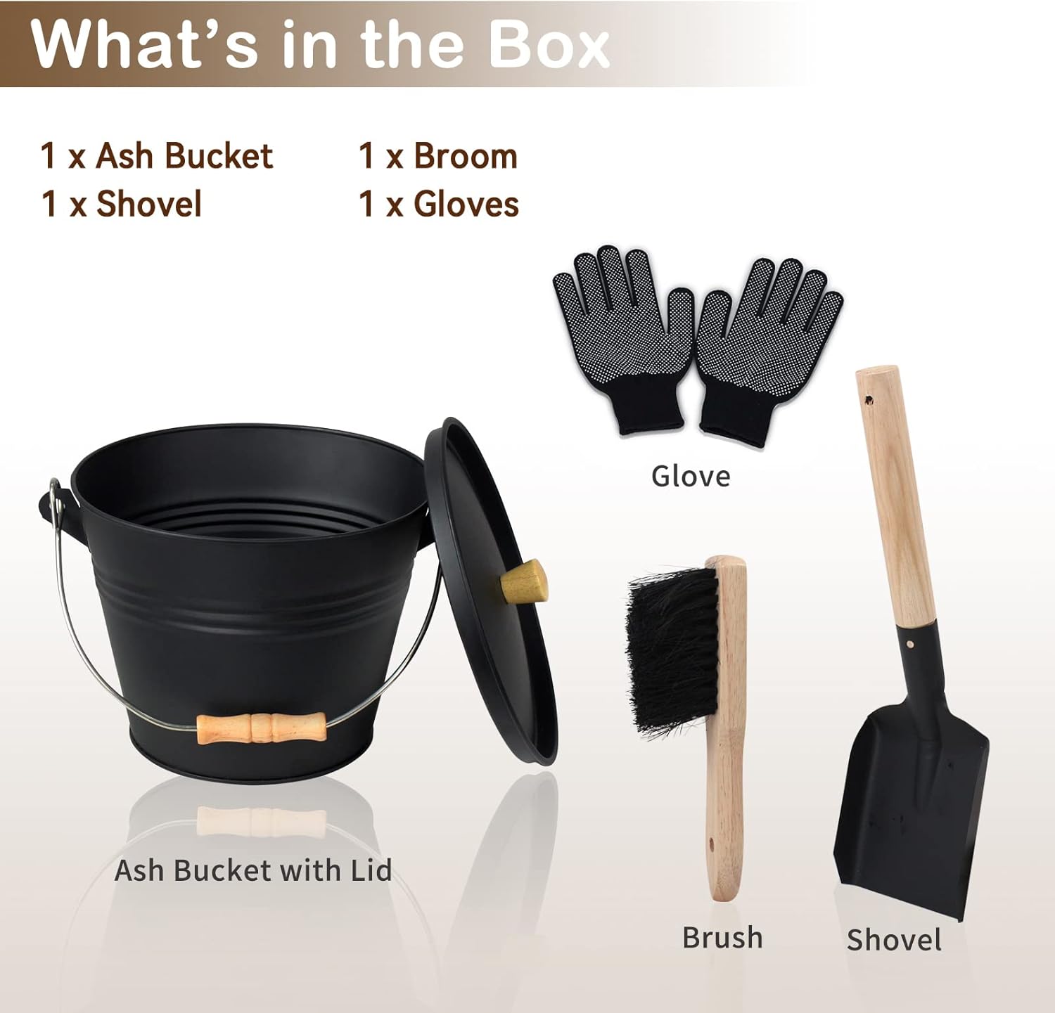 BRIAN & DANY Secchio per Cenere Camino 5L - immagine 3