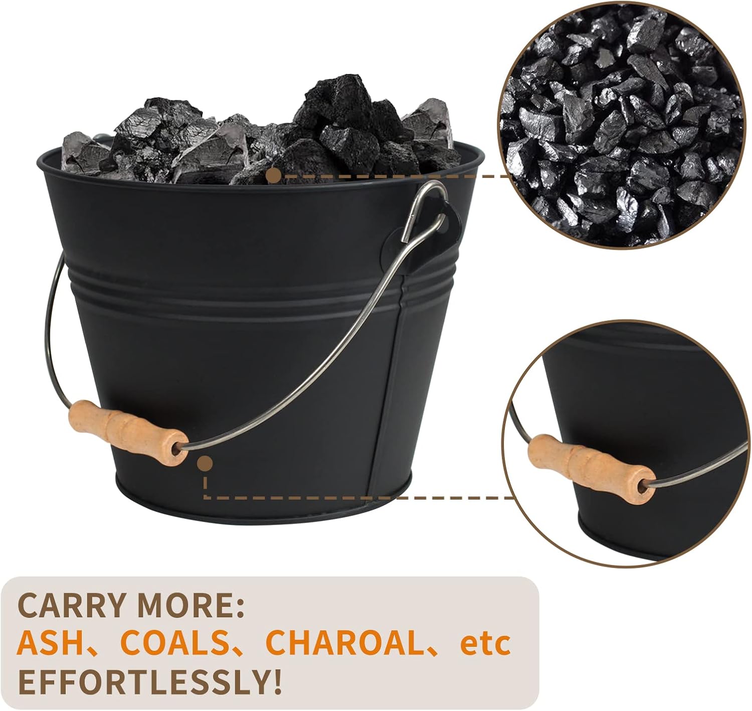 BRIAN & DANY Secchio per Cenere Camino 5L - immagine 4