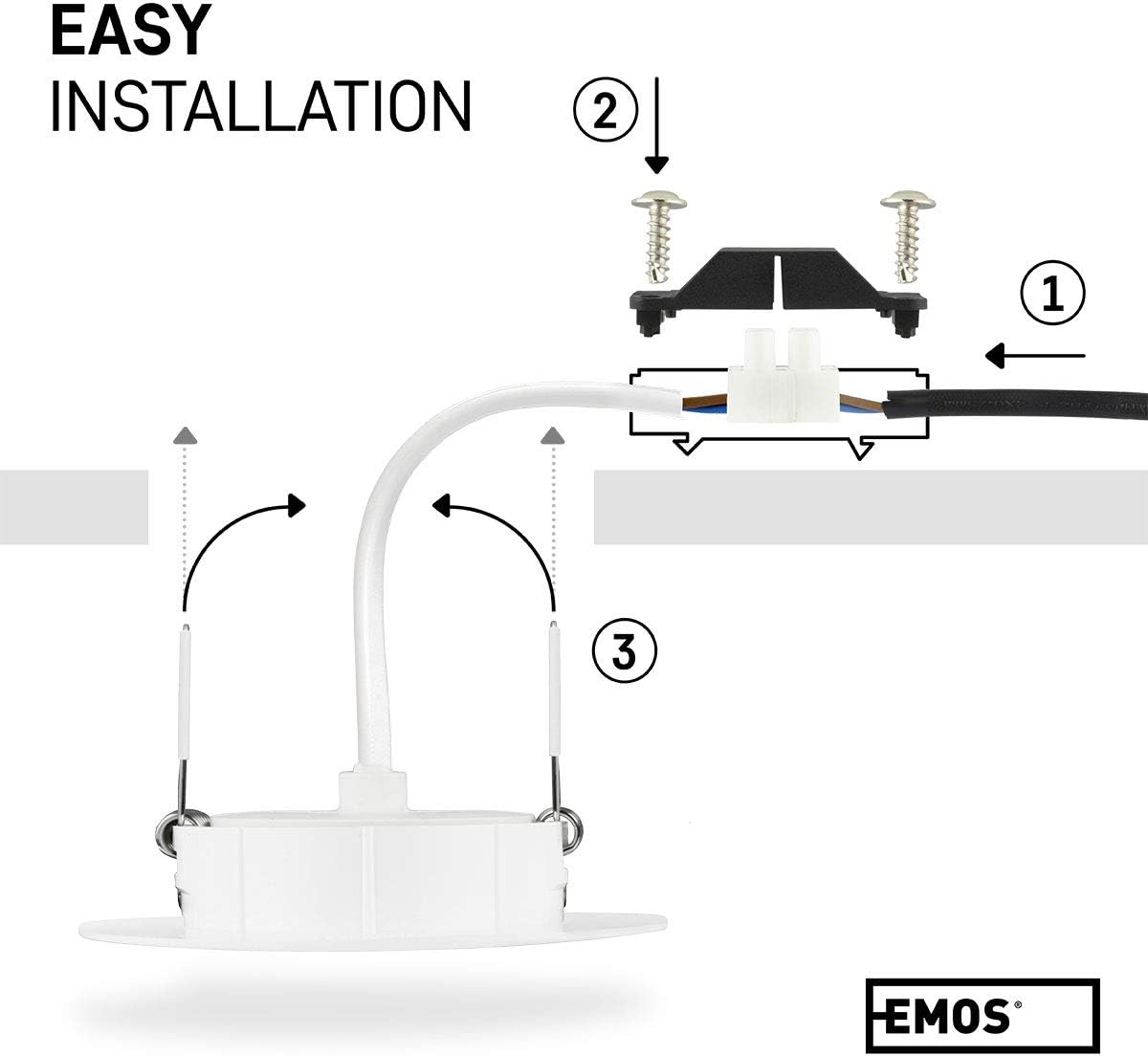 Emos Faretti LED Incasso 5W 450 Lumen 3000K - immagine 6