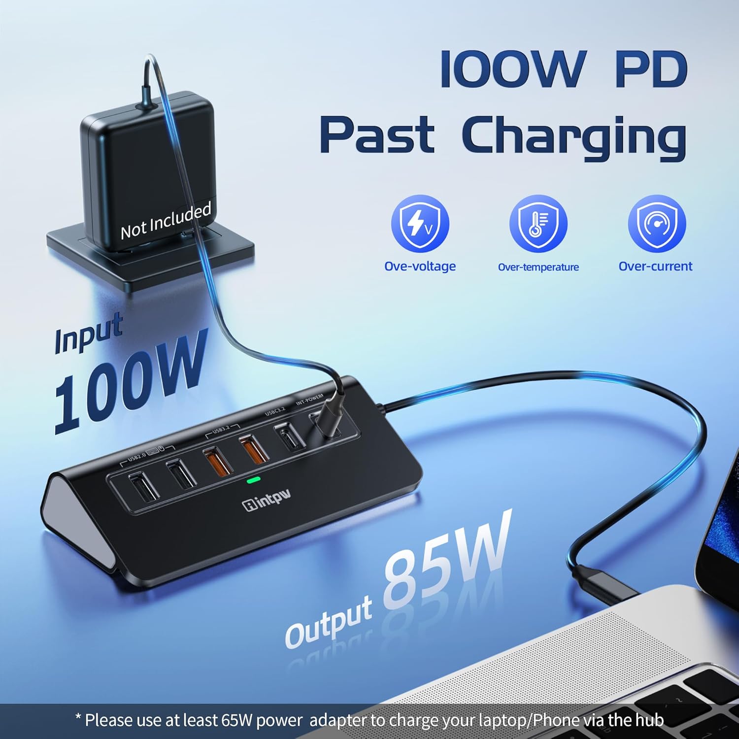 P9R PRO USB C Hub 10 in 1 con Ethernet 1 Gbps - immagine 5