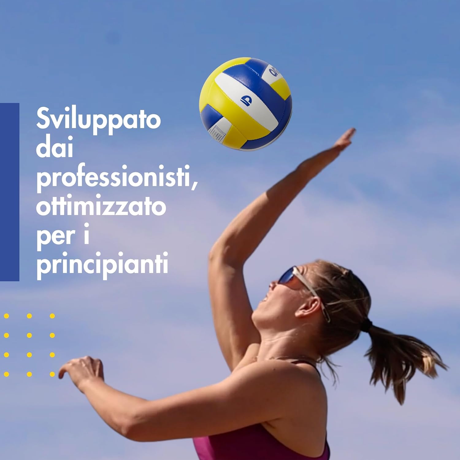 Momevo Sunsetter Pallone Pallavolo DVV, Misura 5 - immagine 2