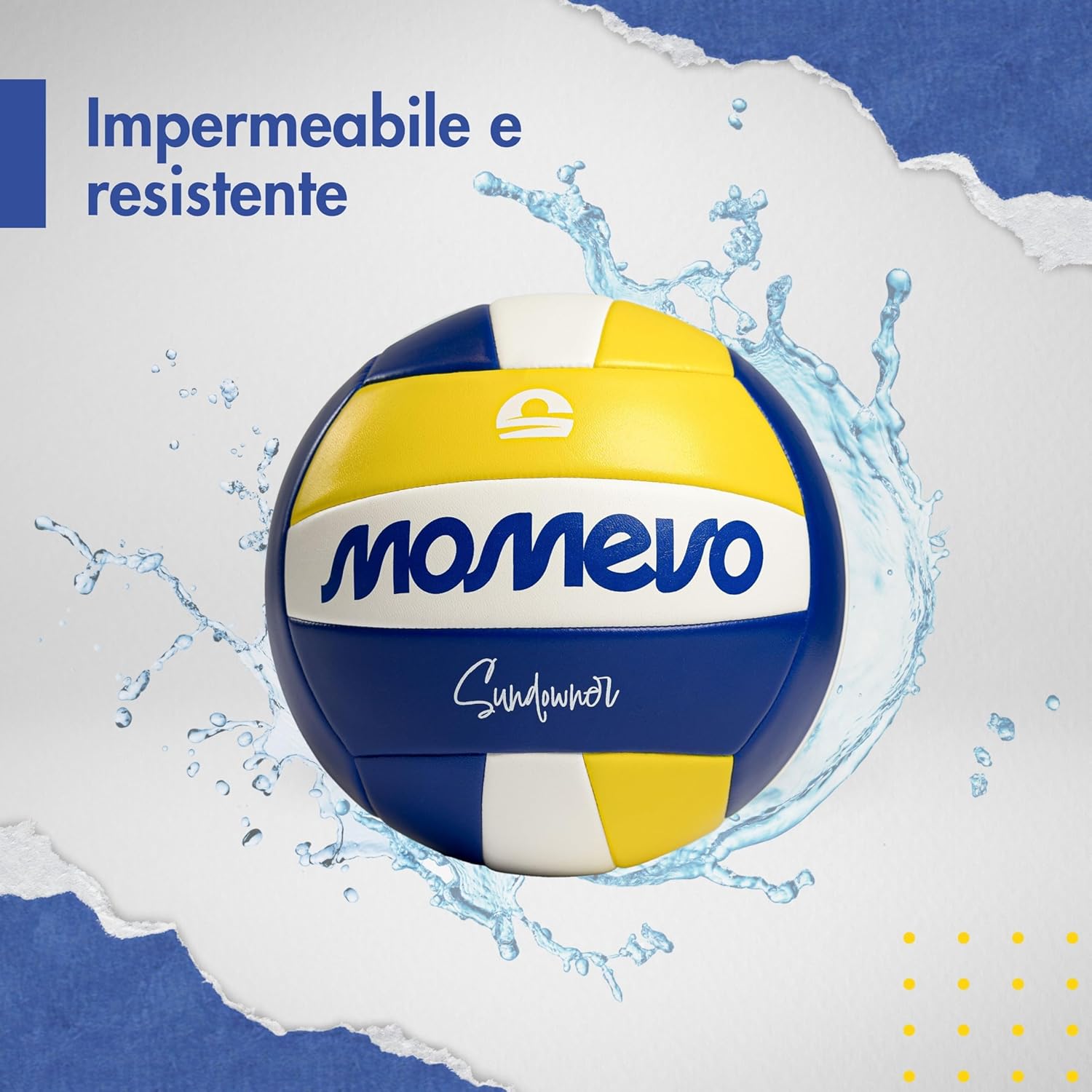 Momevo Sunsetter Pallone Pallavolo DVV, Misura 5 - immagine 4