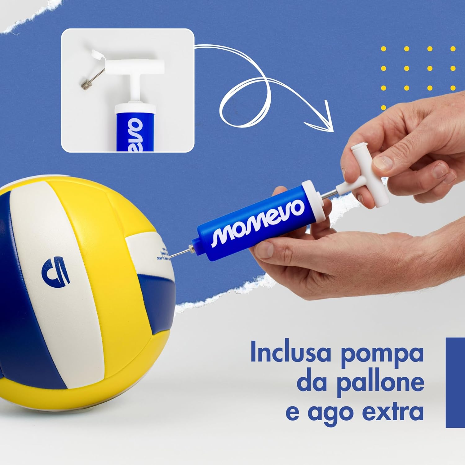 Momevo Sunsetter Pallone Pallavolo DVV, Misura 5 - immagine 5