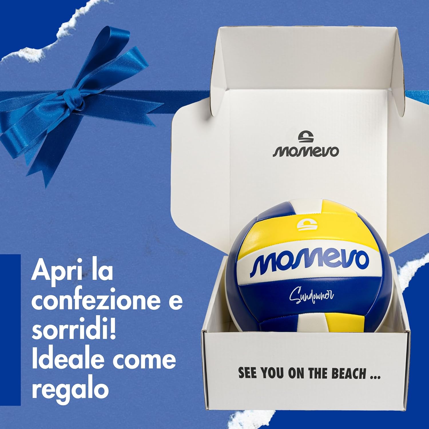 Momevo Sunsetter Pallone Pallavolo DVV, Misura 5 - immagine 6
