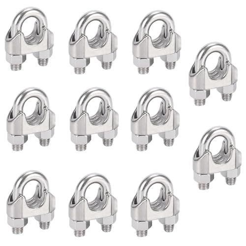 Alriedy Morsetto per Fune Acciaio Inox 20 Pezzi