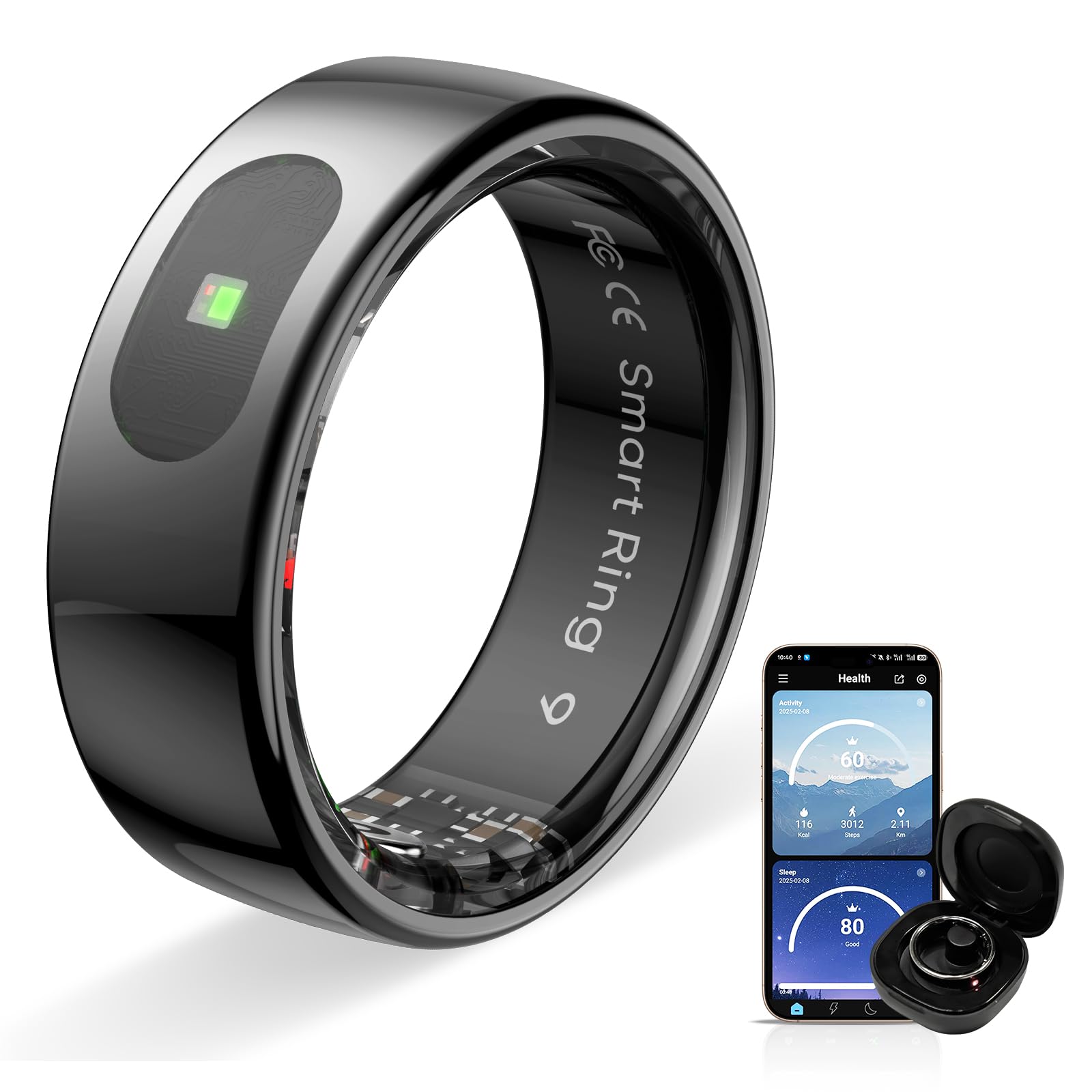 Smart Ring Uomo & Donna - Fitness Tracker Impermeabile