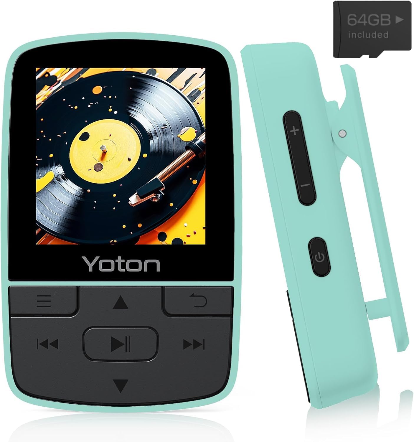 Lettore MP3 con Bluetooth 5.2 e 64 GB, Verde - immagine 1
