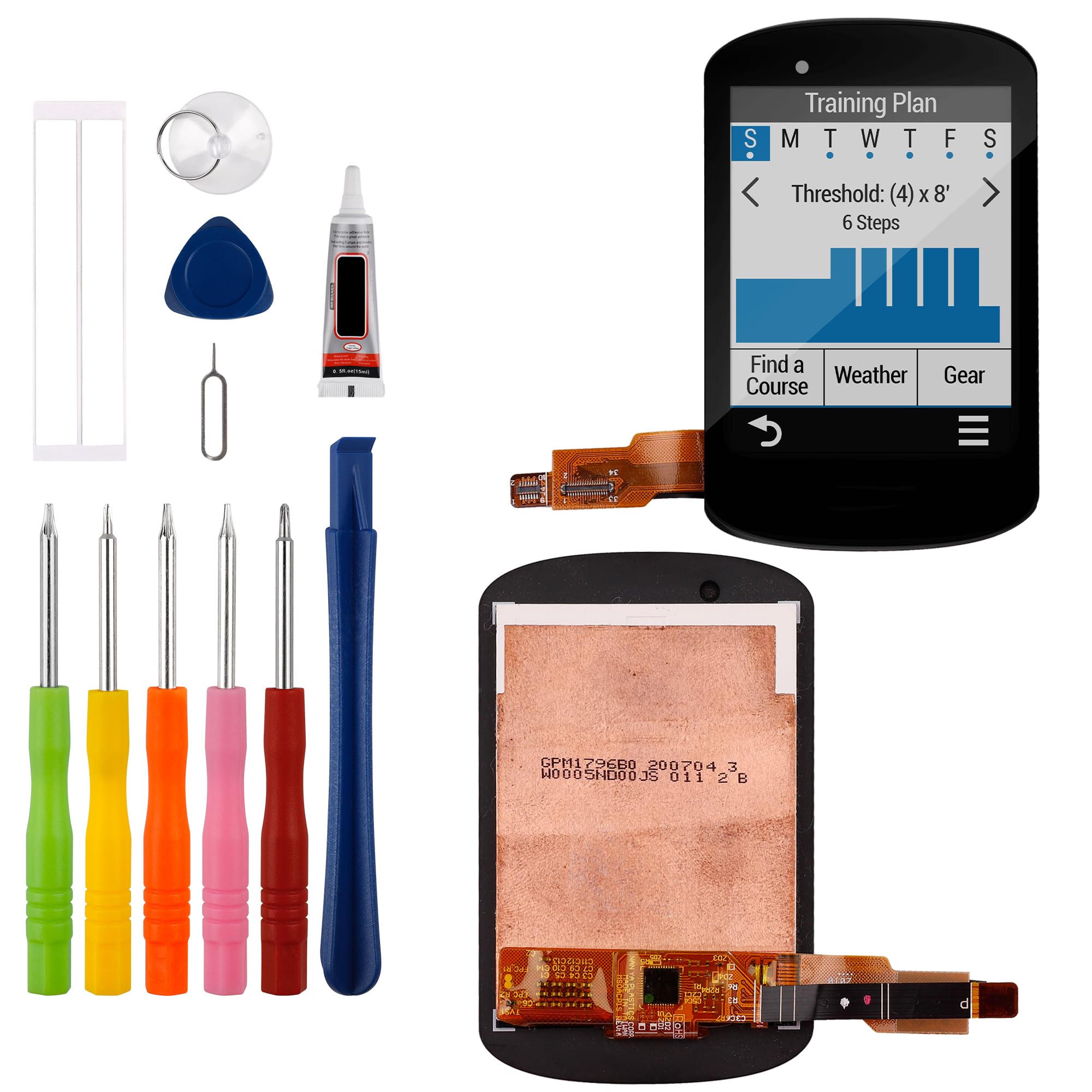 Duotipa Display Compatibile con Gar-min Edge 830