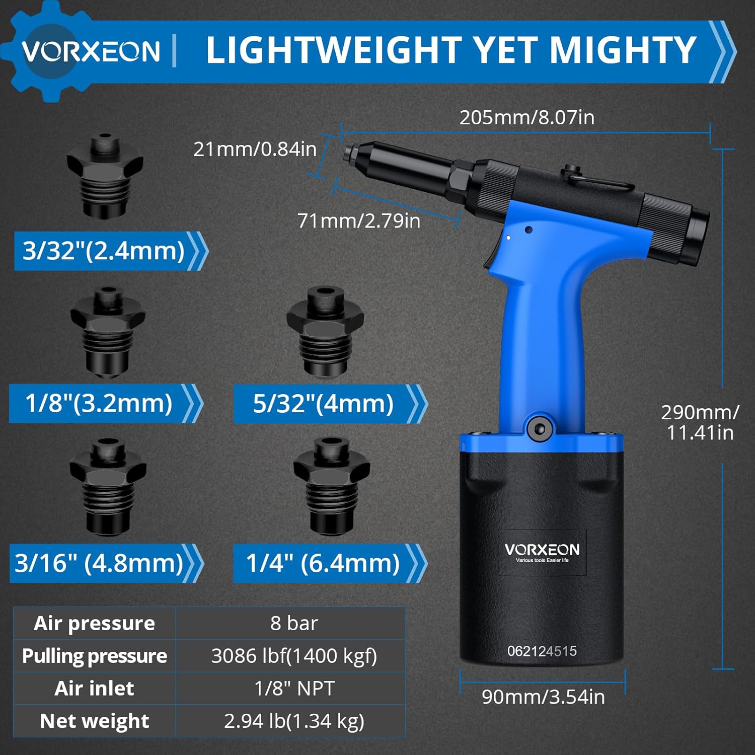 Rivettatrice ad Aria Compressa con 5 Bocchini - immagine 2