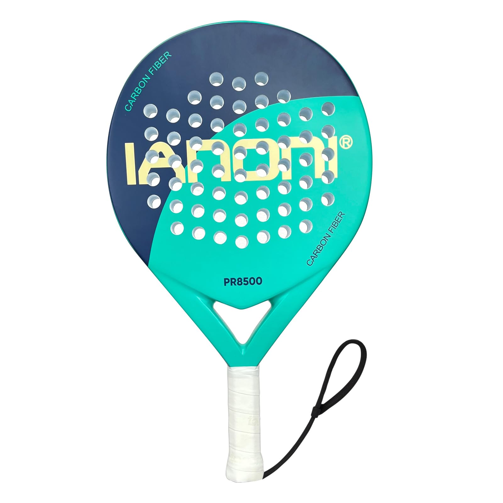 IANONI Racchetta da padel con superficie in fibra di carbonio con nucleo in schiuma EVA Memory Flex Foam Racchette da tennis Padel Paddle Tennis Racket-8500
