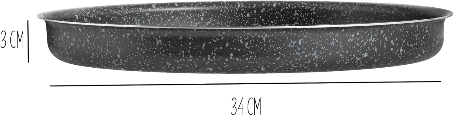 Teglia Forno Rotonda Antiaderente 34cm, Linea Vulcania - immagine 3