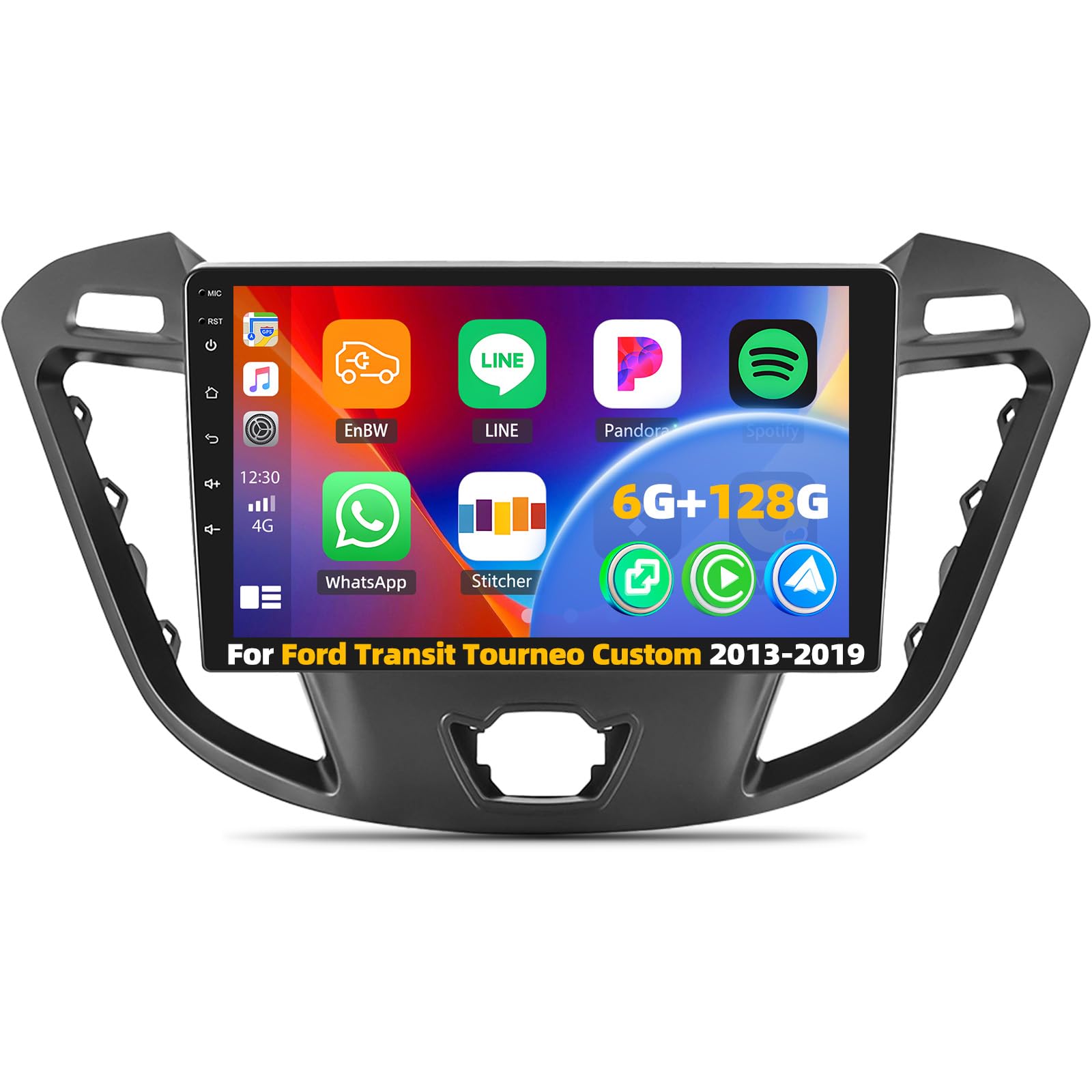 Gohhdl Autoradio Android per Ford Transit Tourneo Custom - 9"