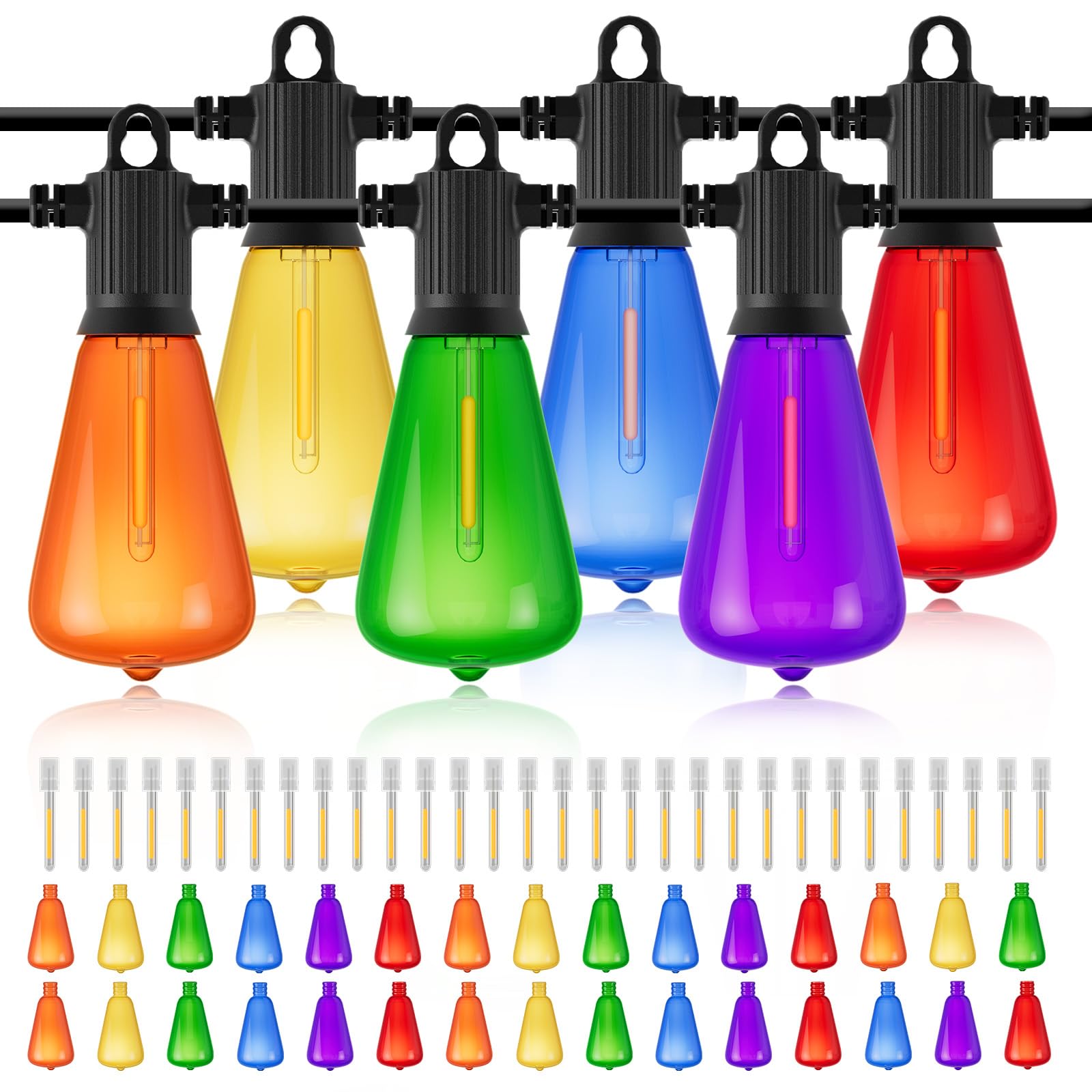 Zotoyi Lampadine ST38 per Luci da Giardino Esterne 30PCS