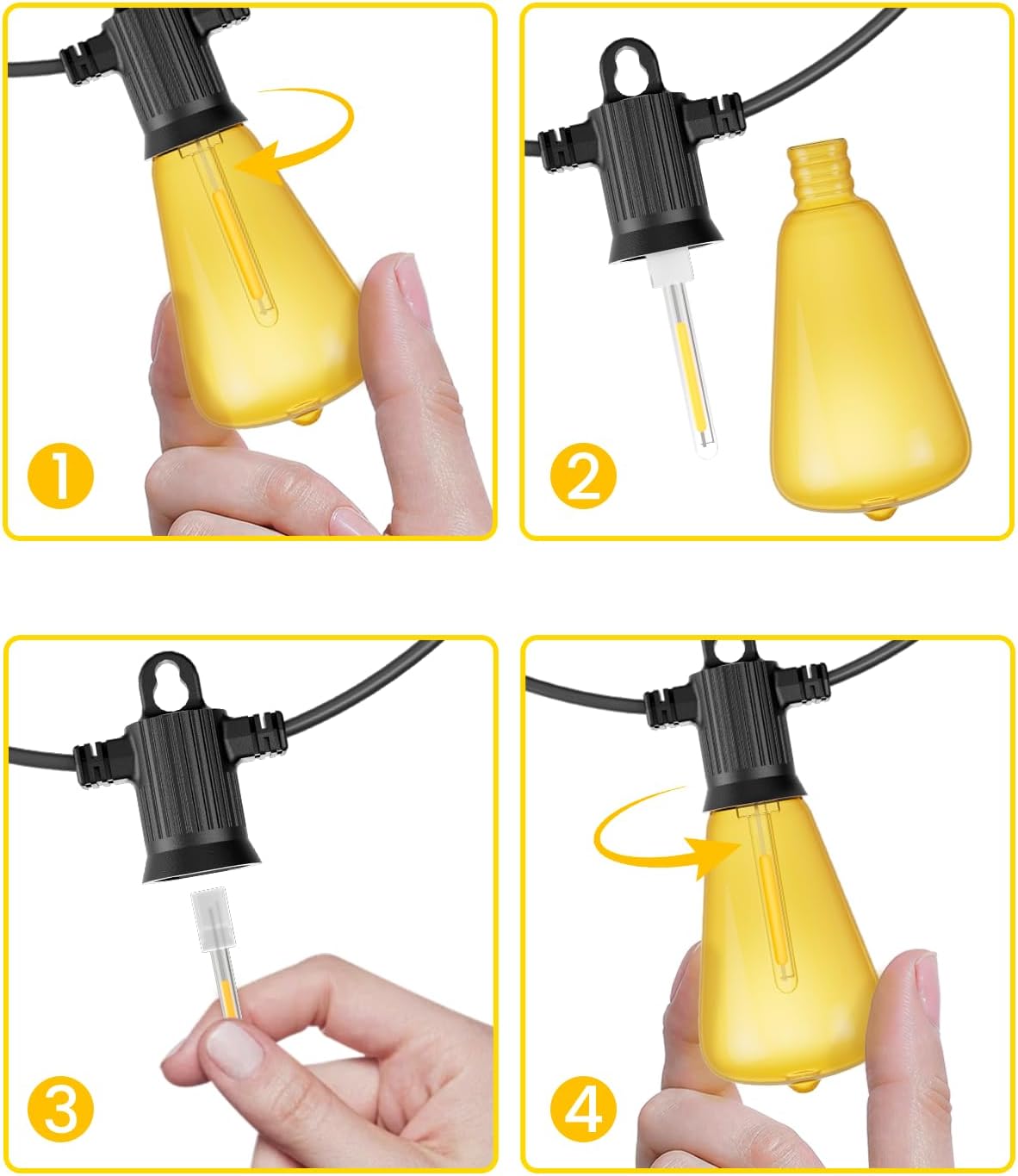 Zotoyi Lampadine ST38 per Luci da Giardino Esterne 30PCS - immagine 5