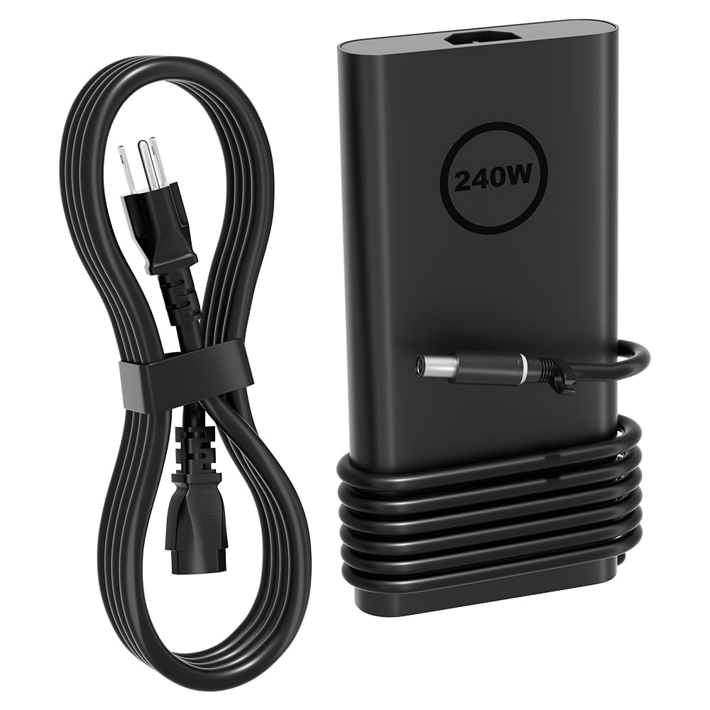 Caricatore GaN Slim 240W per Laptop Dell e Alienware