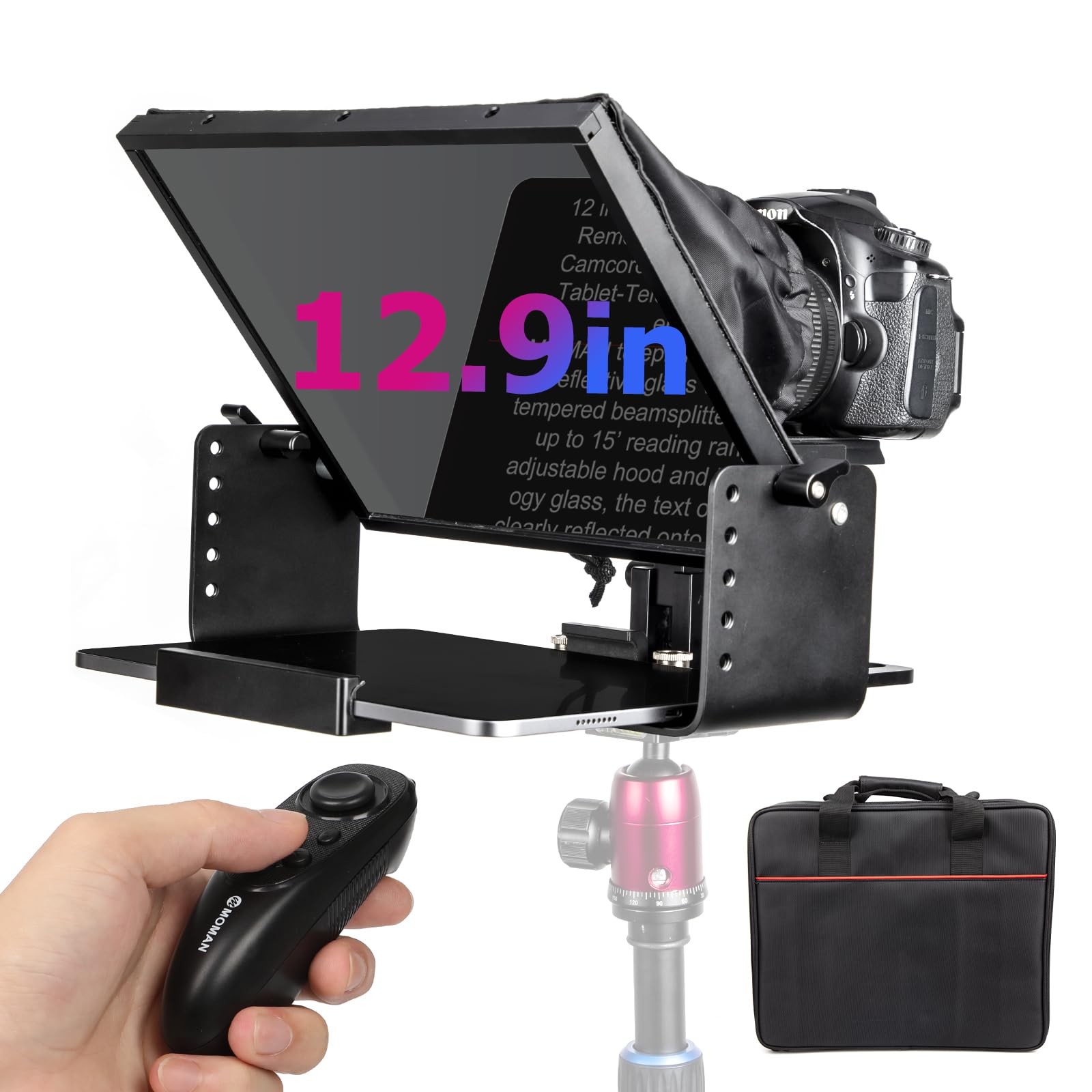 Moman MT12 - Teleprompter Kit in Metallo 12 Pollici