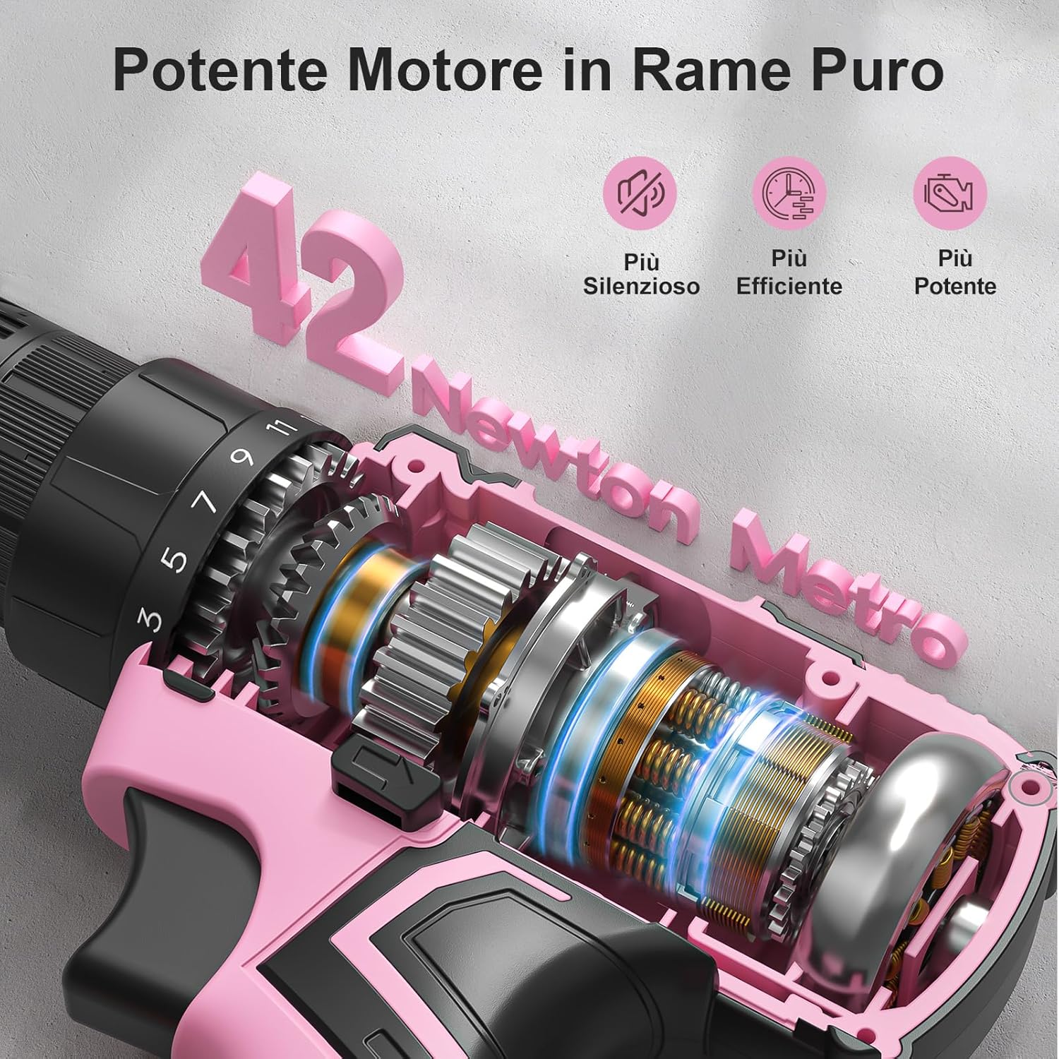 Avvitatore a Batteria 20V con 85 Accessori - immagine 3