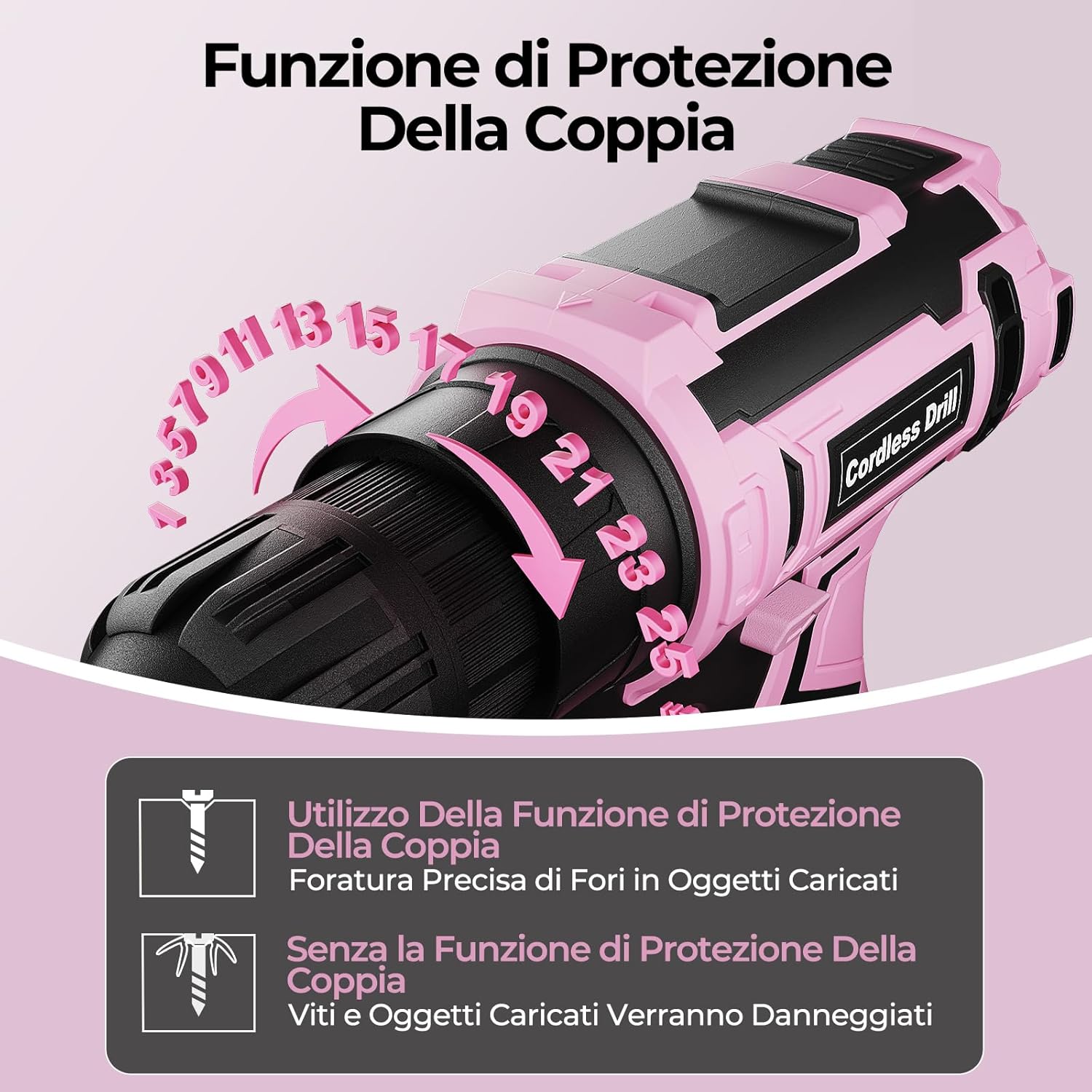 Avvitatore a Batteria 20V con 85 Accessori - immagine 5