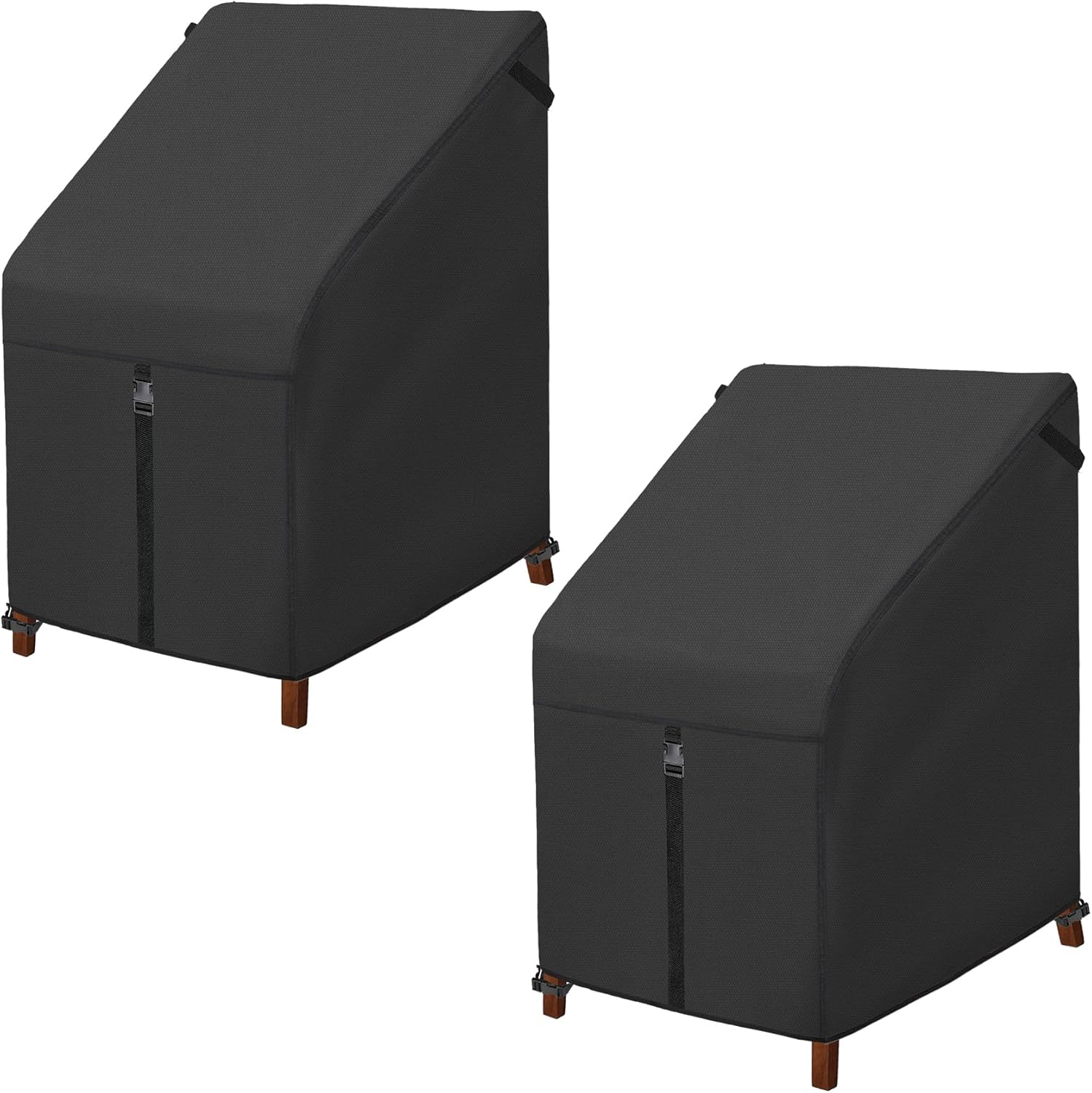 Porch Shield Coprisedia Impilabili da Patio, Nere - immagine 1