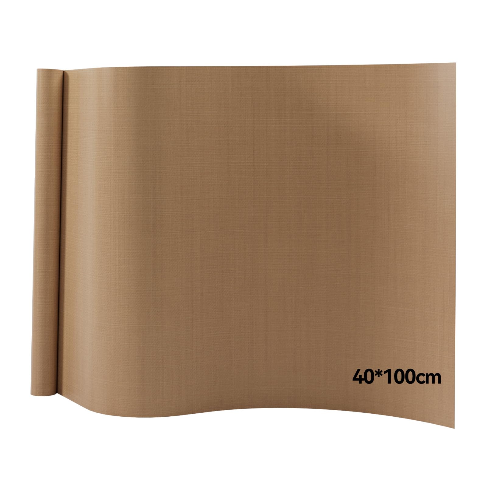 Teflon per Termopressa, Foglio in Teflon PTFE Rotolo 40x100 cm Carta per Stampa a Sublimazione, Tappetino Antiaderente per Trasferimento, Pellicola per Cottura