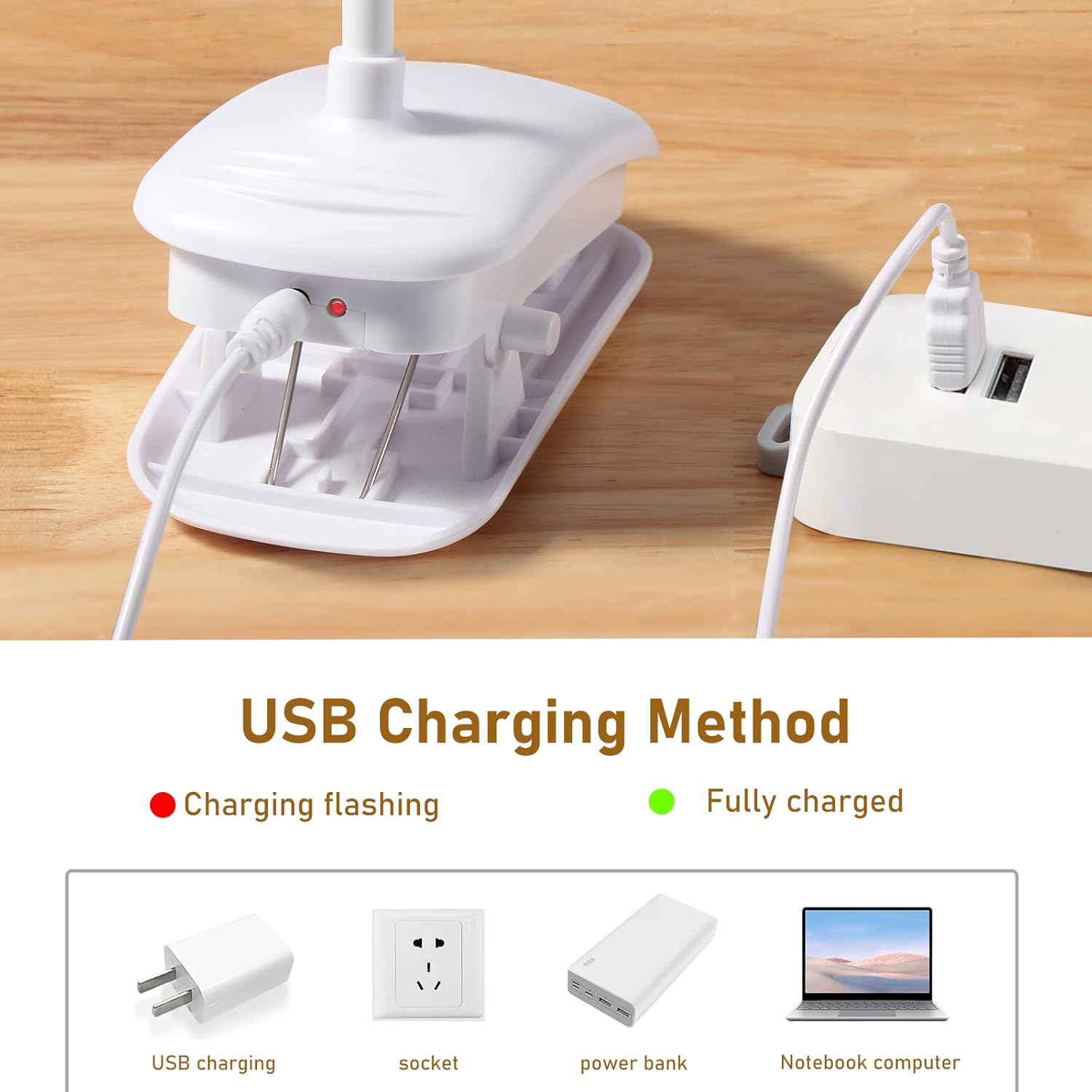 Diboniur Lampada da Scrivania LED con Morsetto - immagine 3