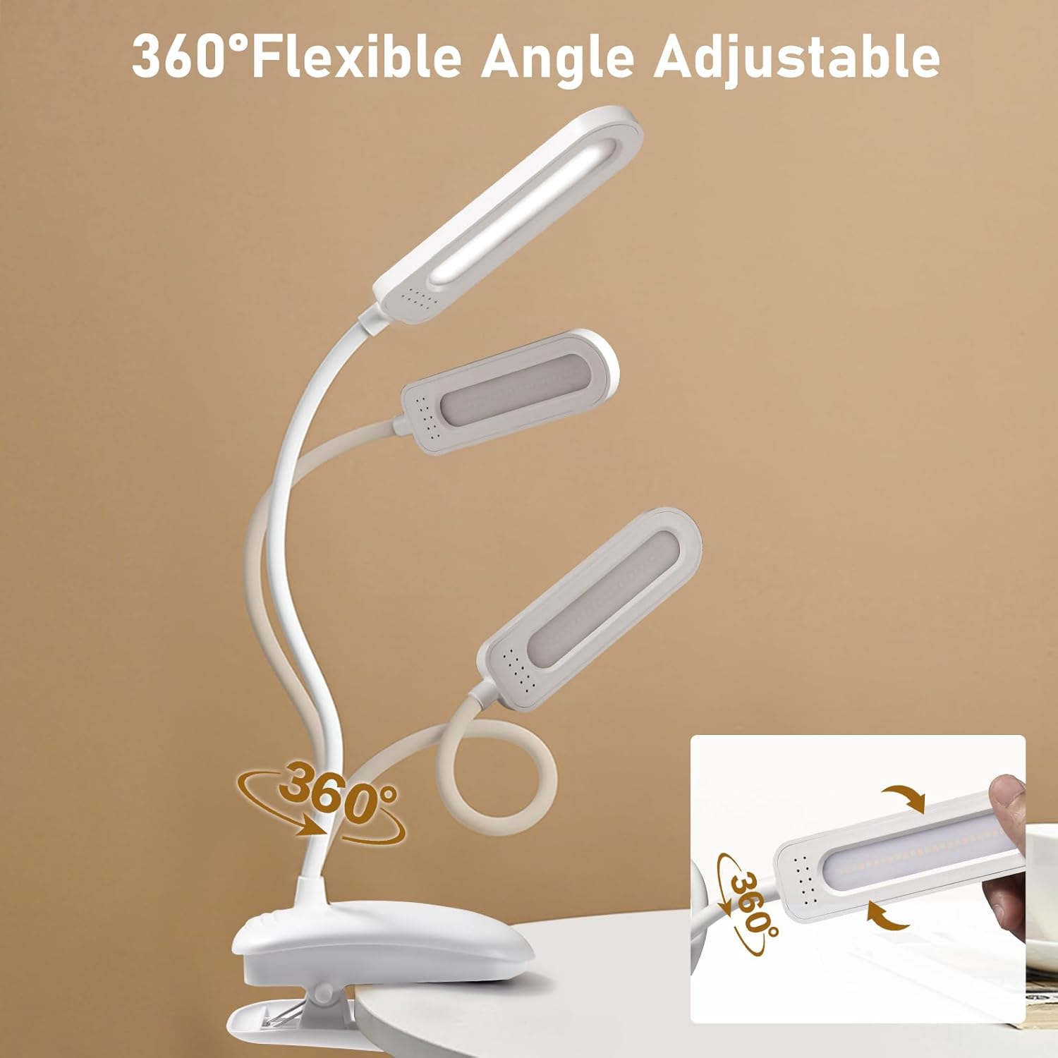 Diboniur Lampada da Scrivania LED con Morsetto - immagine 6