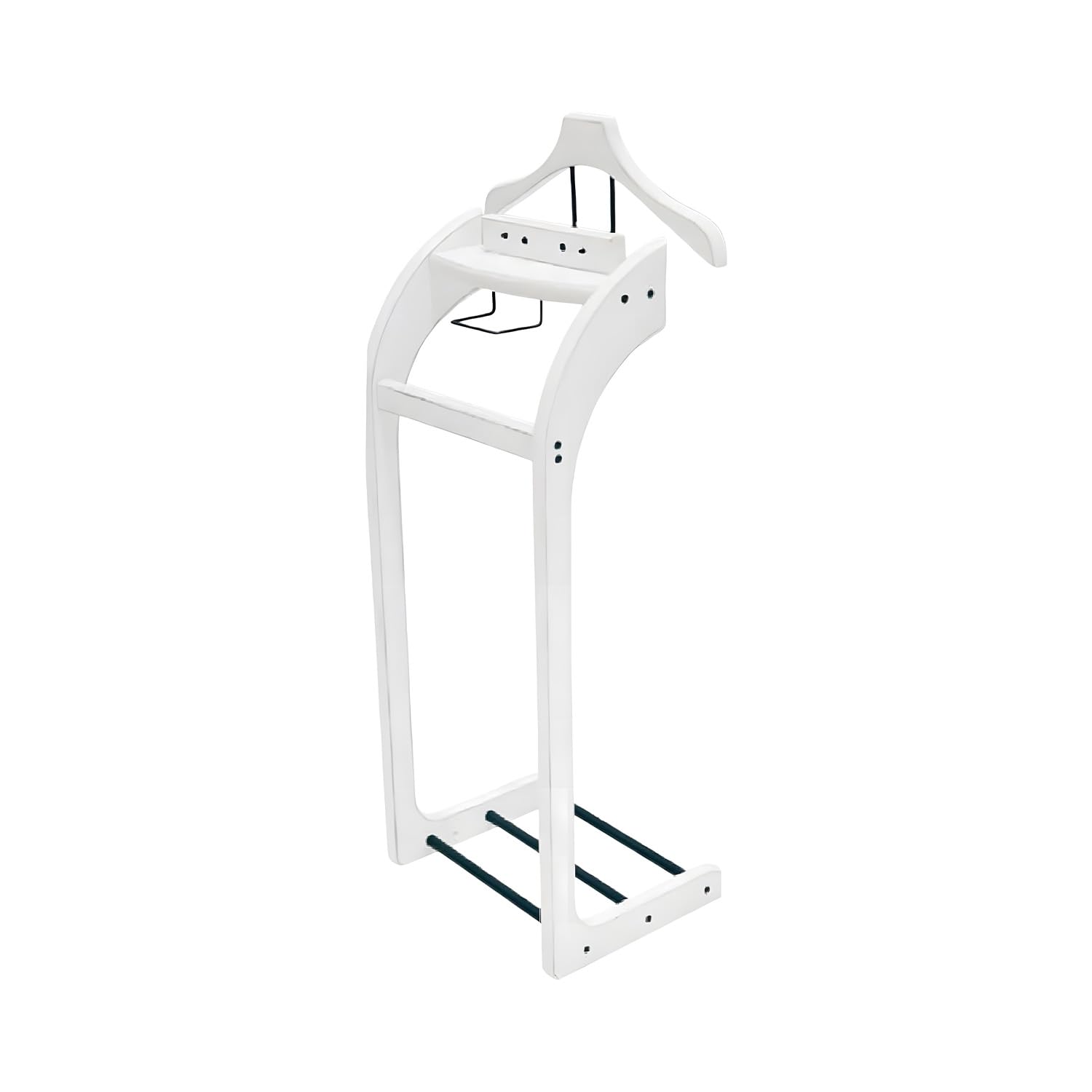 Wintem Appendiabiti da Terra in Legno Bianco Anticato